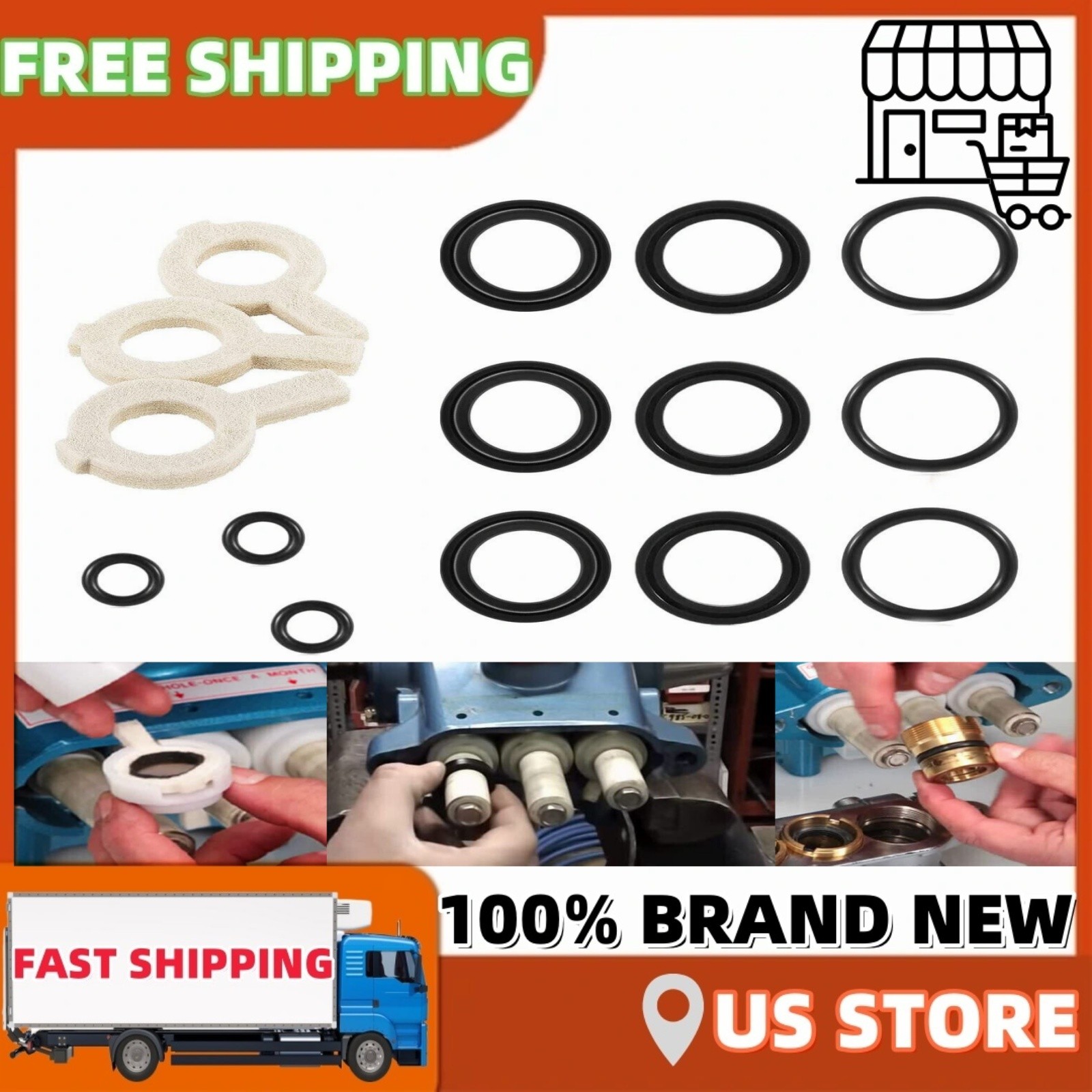 ✨Seal Kit for Cat Pump Model 30 31 34 35 310 310S 310B 310W 340 34 30623🔥