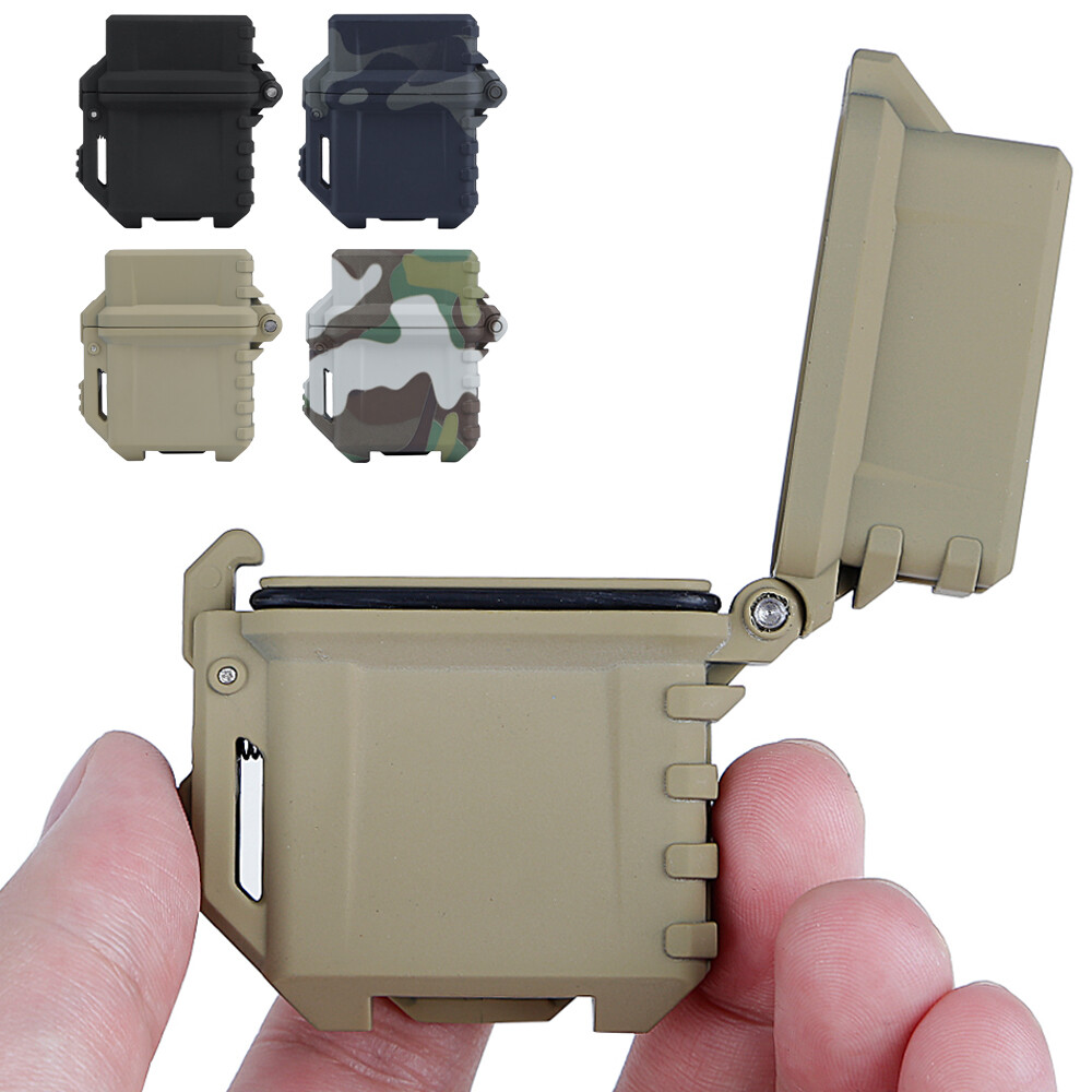 Tactical Lighter Storage Case Portable Heat Resistant Lighter Cover with Buckle
