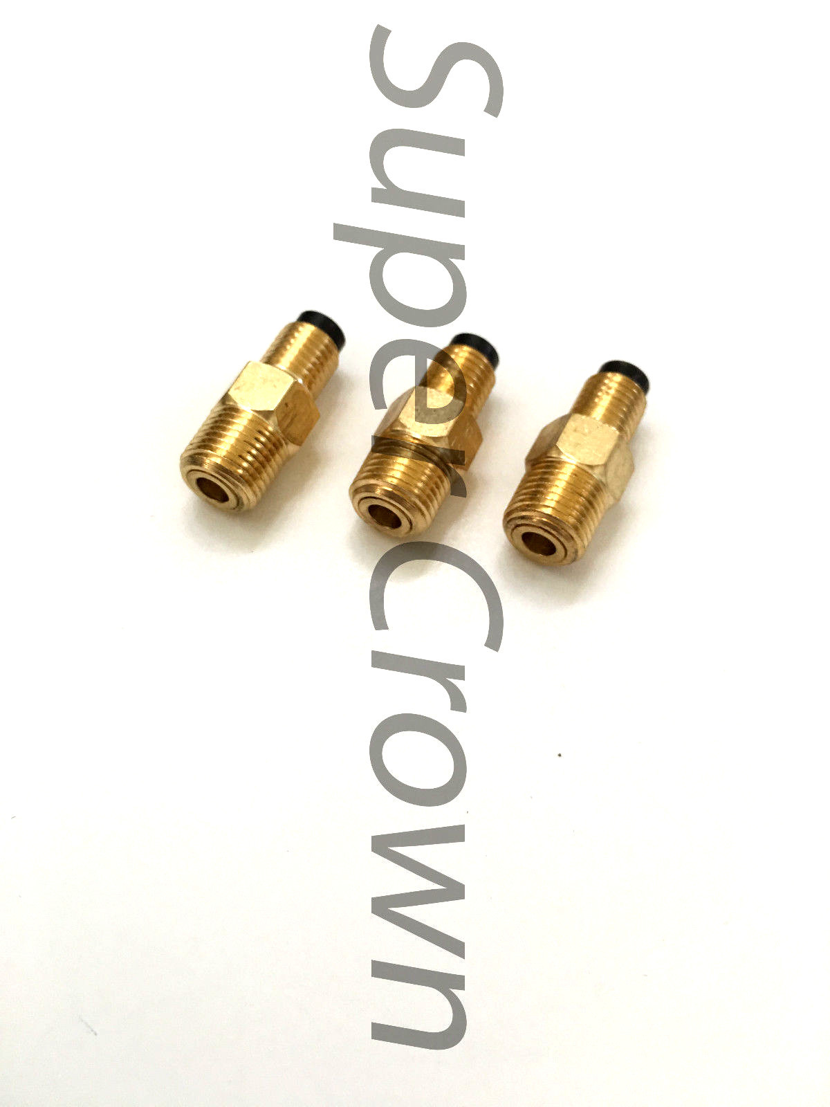 Pack of 3 Brass Lube Metering Check Valve 4mm Inline Connector PST 2 Showa