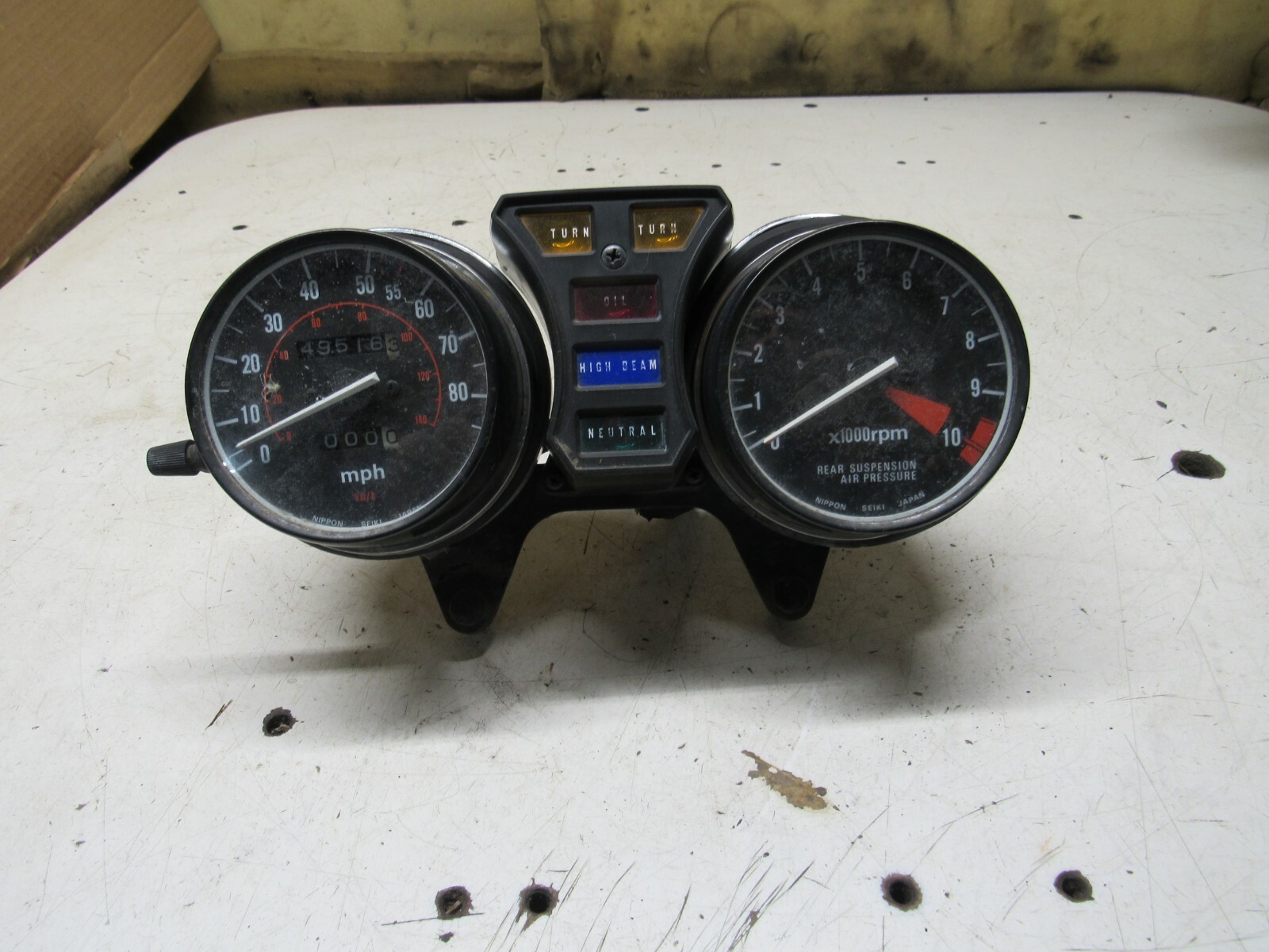 1982 Honda CB900C CB900 Gauges (49,516 miles)