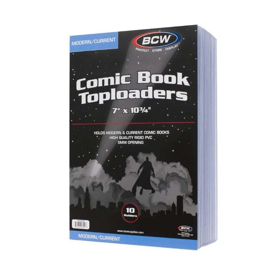 3 packs of 10 (30) BCW 7" x 10 ¾" Current Comic Topload Holders