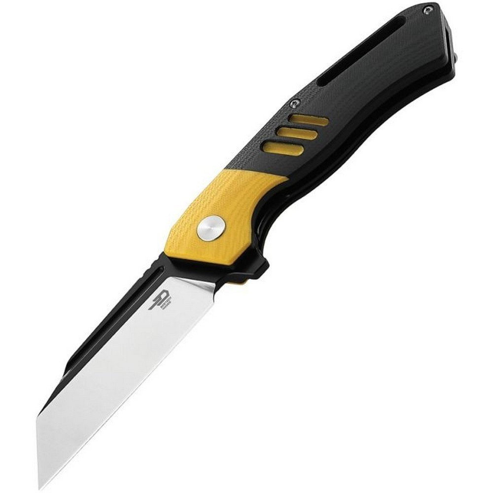 Bestech Rockface Liner Lock Folding Knife D2 Tool Steel Blade G10 Handle - BG46A
