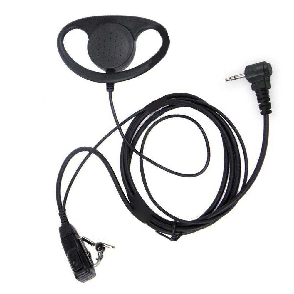 2.5mm Single Pin D-Type Earphone with PTT Button for HYT TC-310 TC-320
