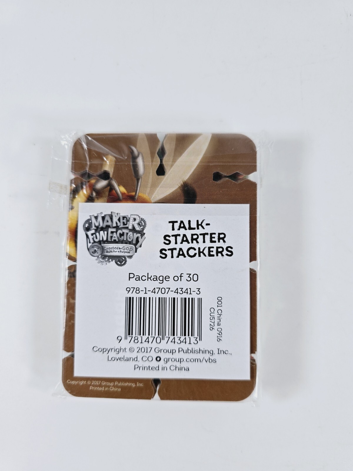 New Maker Fun Factory VBS: Created By God Talk-Starter Stackers Cards 2017 30ct