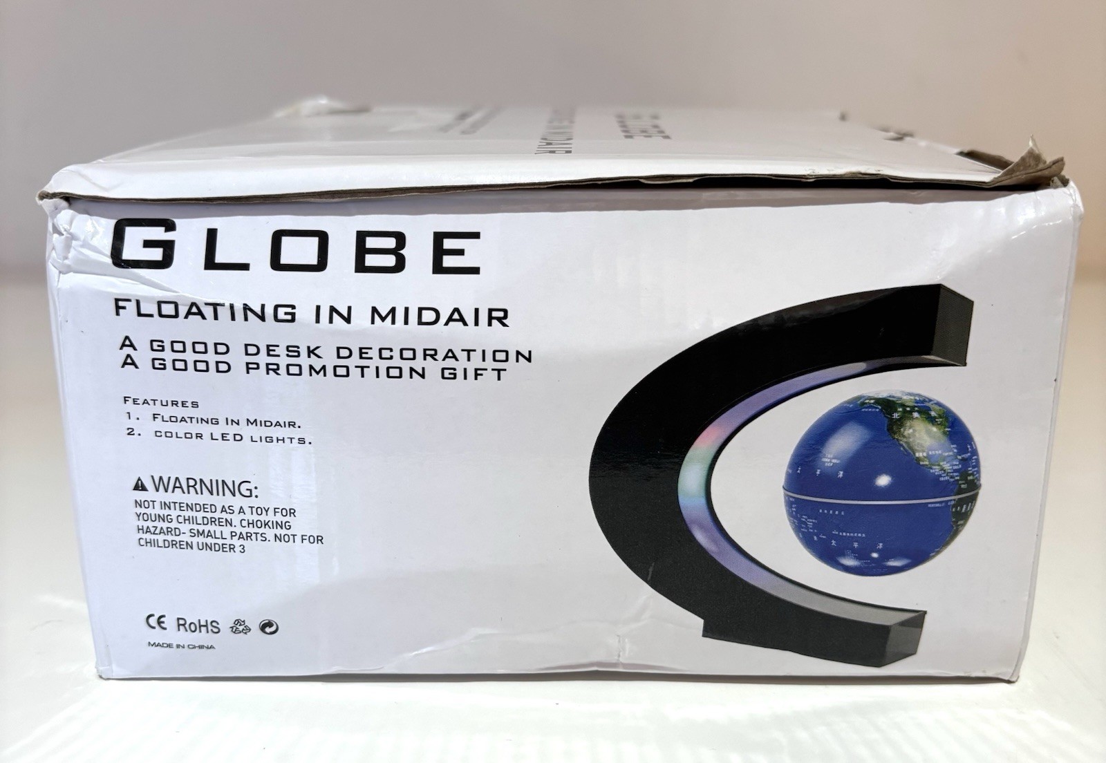 Magnetic Levitating Floating Globe with LED Lights, Cool Gadgets C Frame Globe L