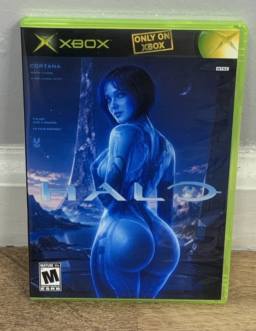 Halo 1 Cover Art Cortana & New Case Xbox