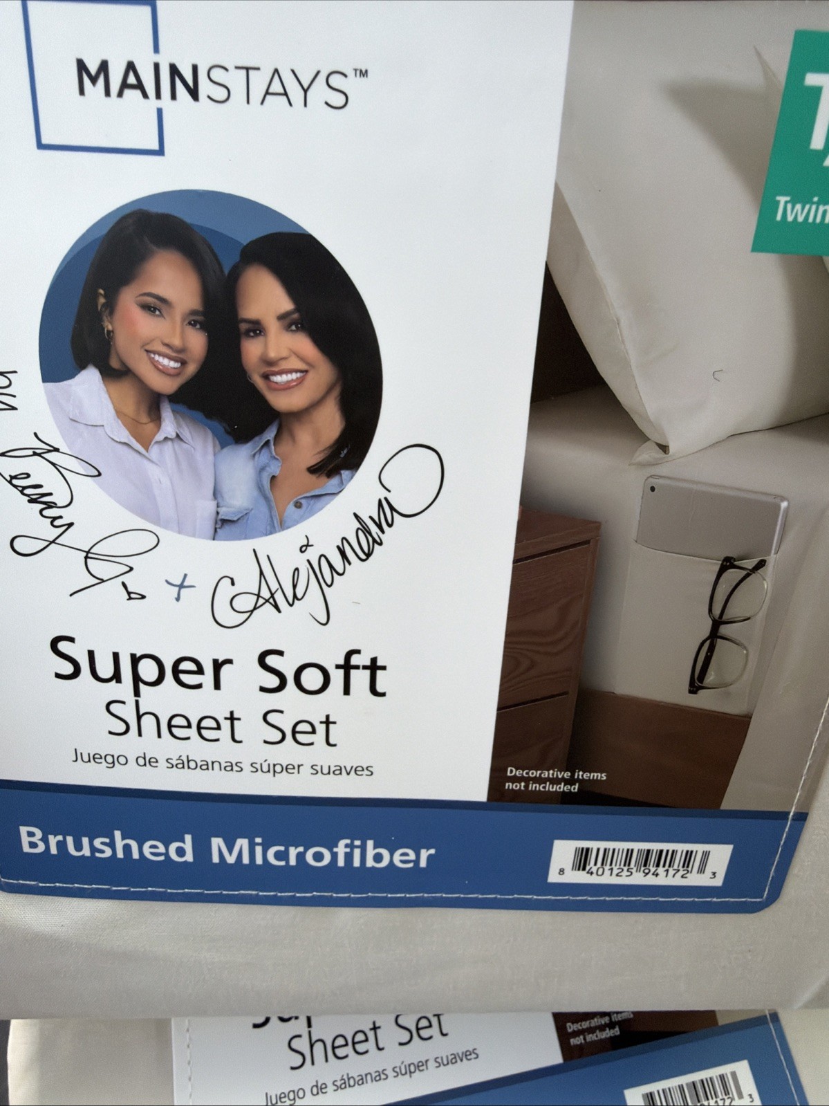 Mainstays  3 Piece Bed Sheet Set White Ivory NWT Twin/Twin XL Super Soft