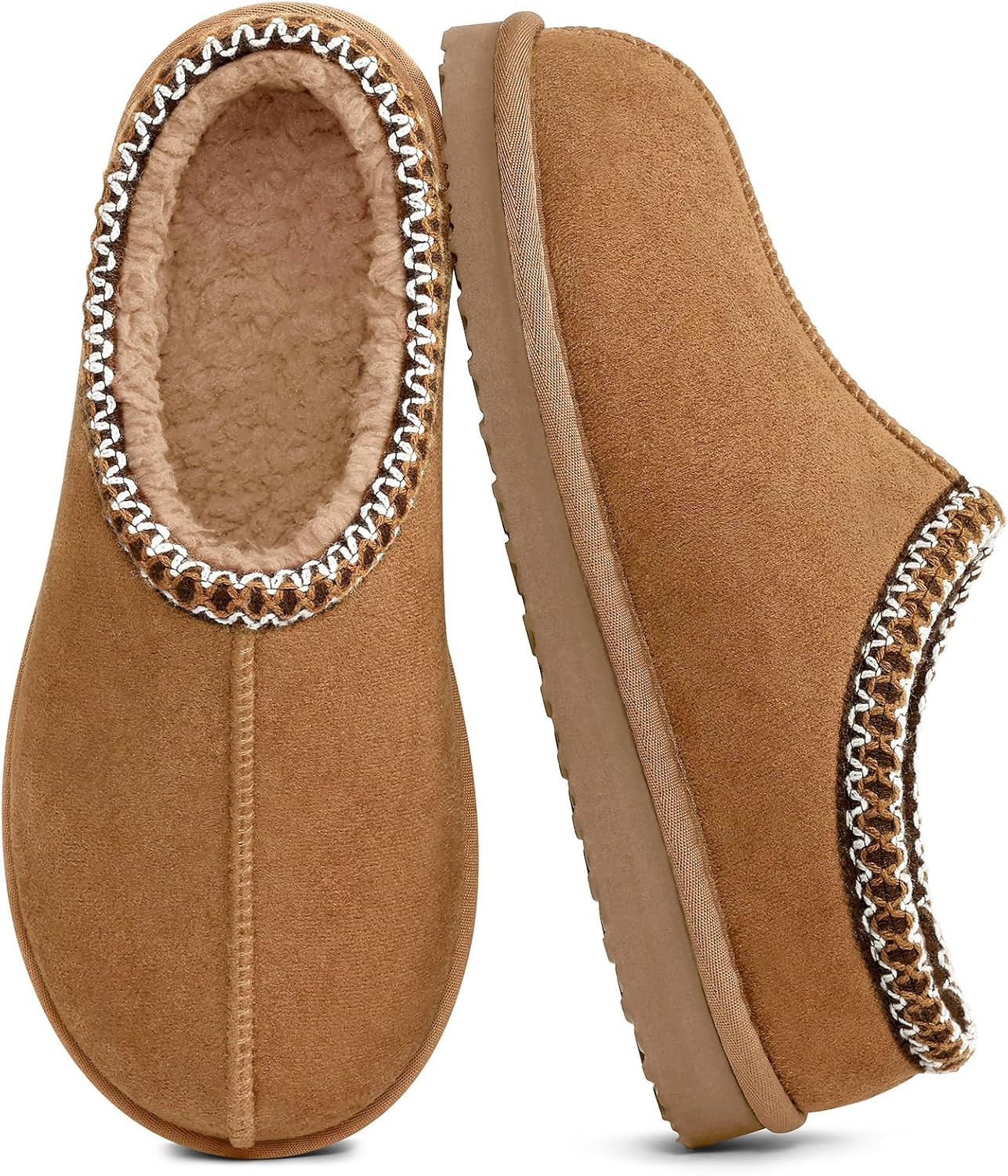Mens Memory Foam House Slippers Winter Warm House Shoes Fuzzy Comfy Clog Slipper