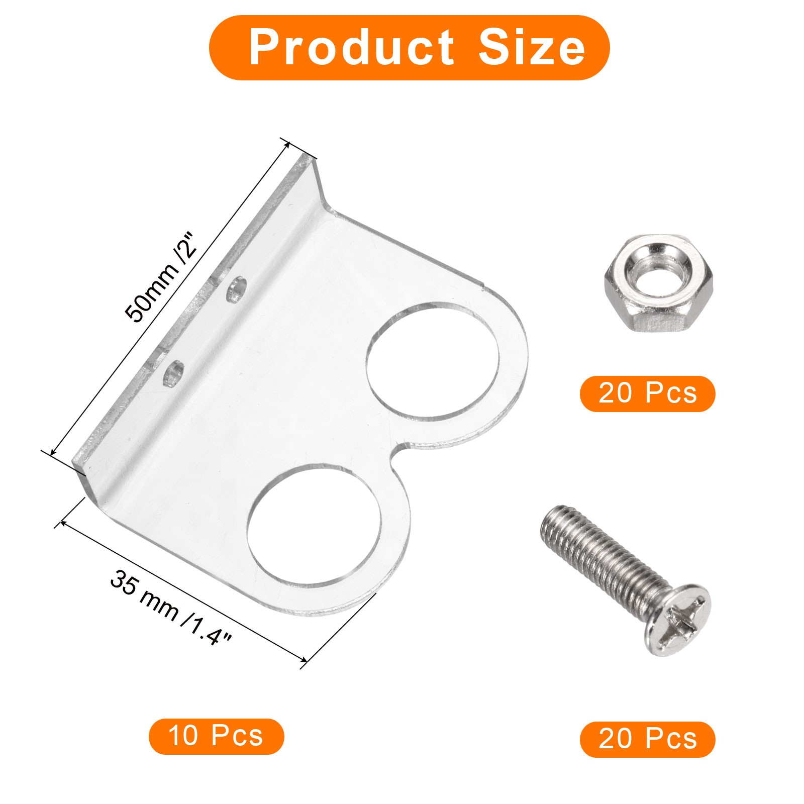 10 Pcs Ultrasonic Sensor Mounting Bracket Ultrasonic Module Accessories