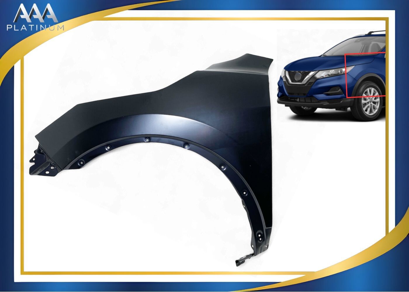 For 2017-2022 Nissan Rogue Sport Front Left Fender Panel Assembly Driver Side
