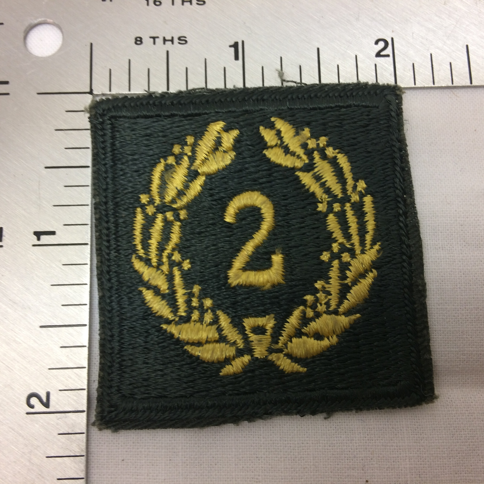 Vintage Military Patch Army Meritorious Unit Award 2 Olive Variant 2nd