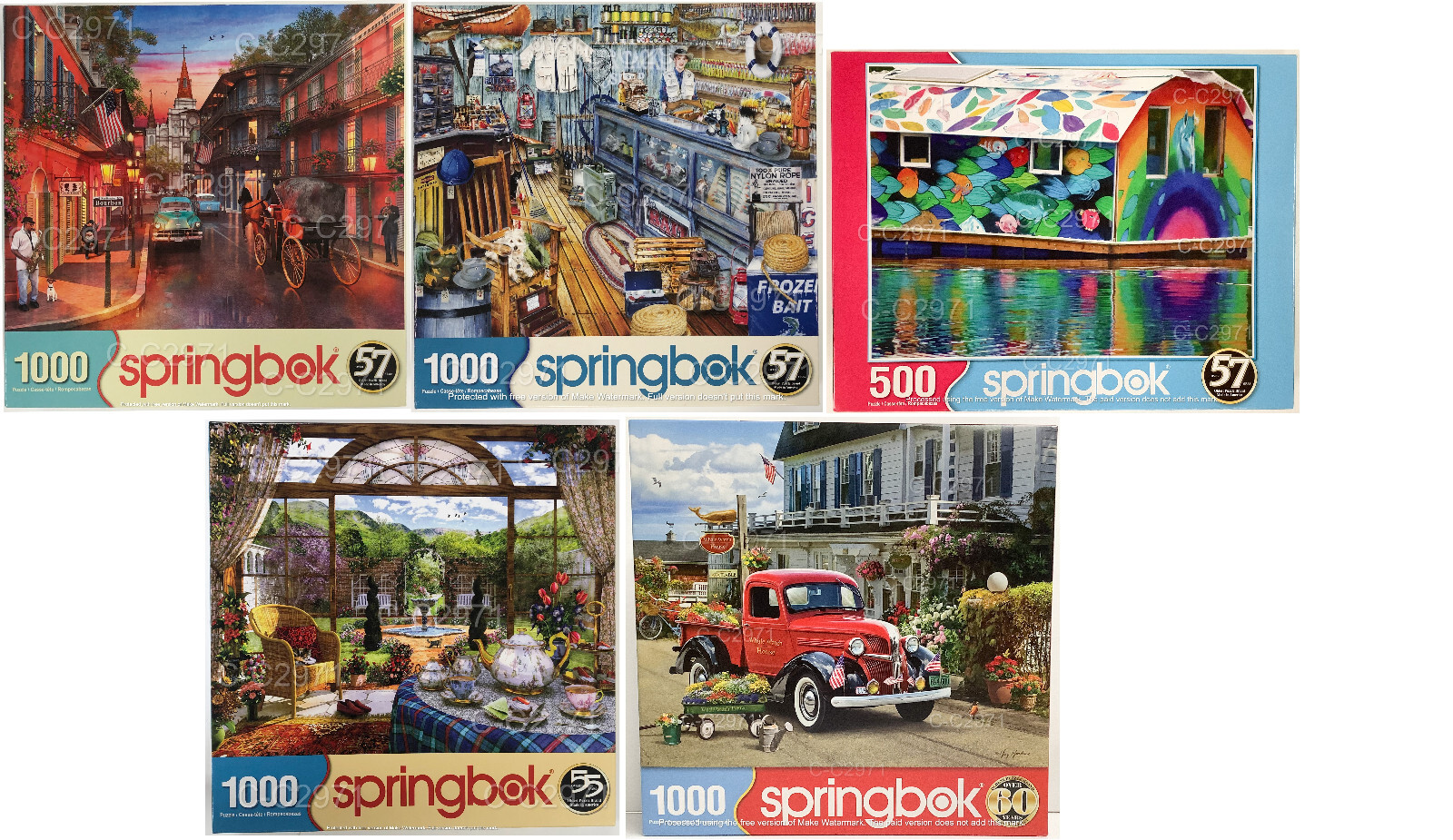 Springbok 1000 or 500 Piece Jigsaw Puzzle Sets + Discounts + FREE SHIPPING
