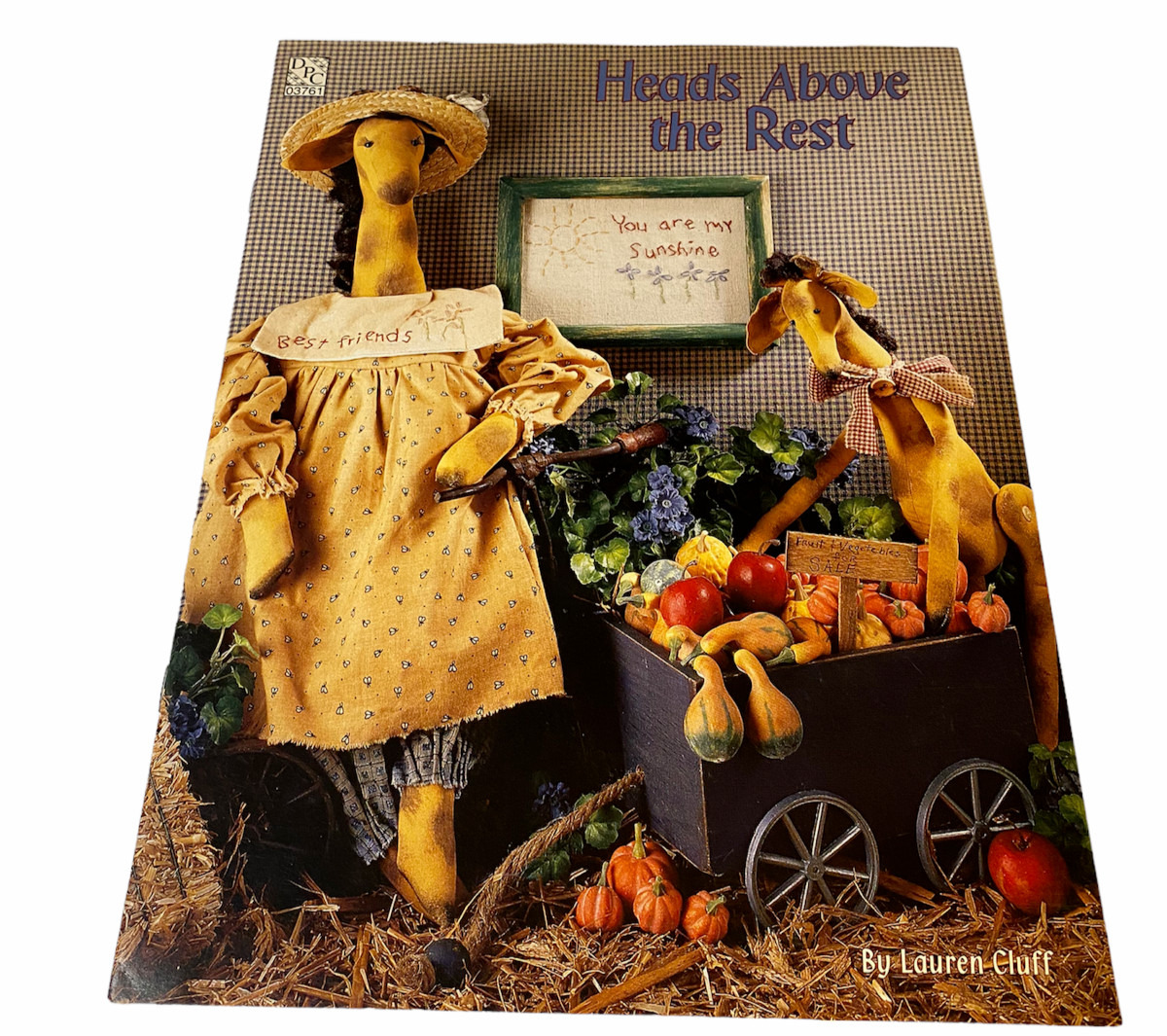 Heads Above The Rest 28" & 17" Giraffe Doll Pattern 1997 Cluff Friends Quilt