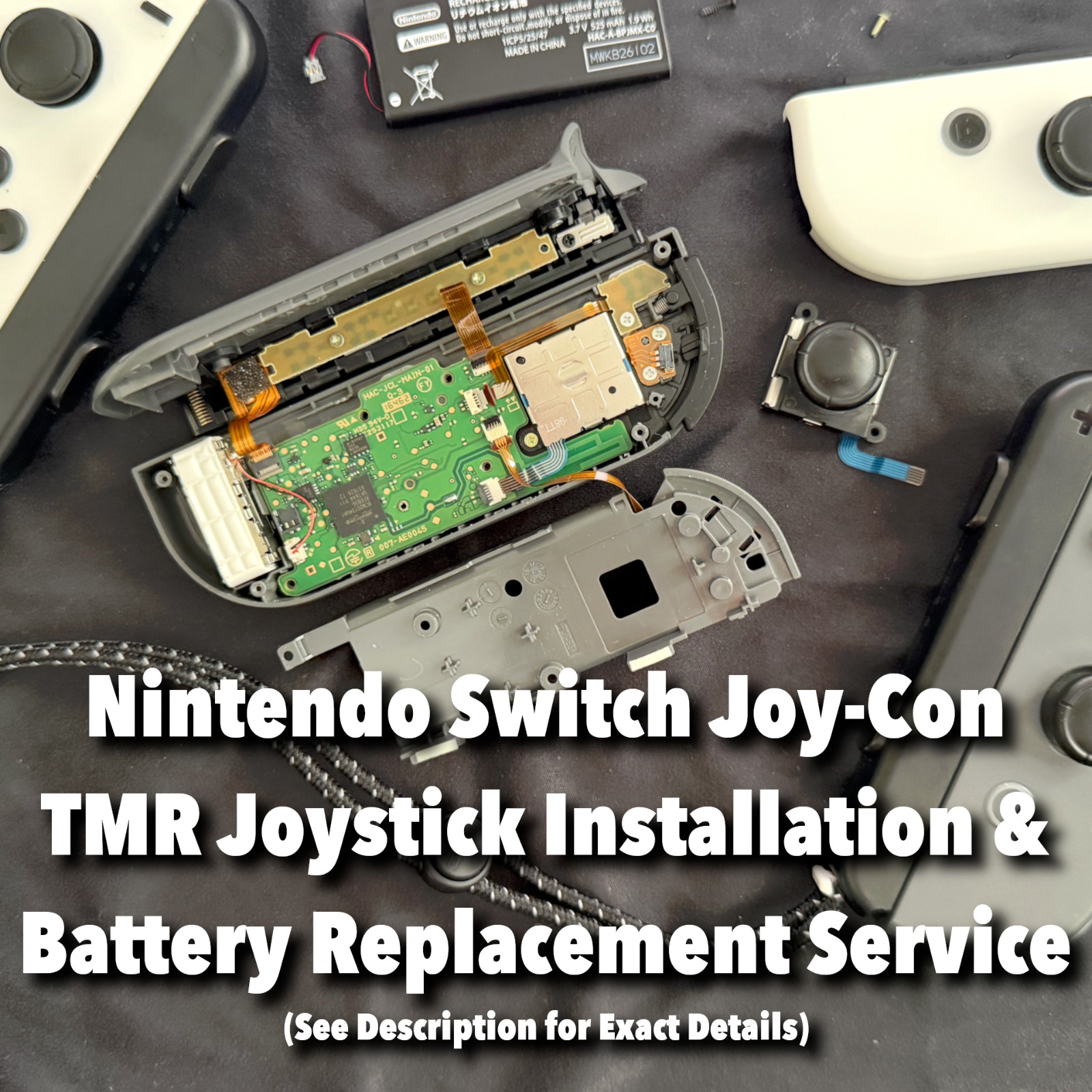 Nintendo Switch Joy-Con TMR Joystick Installation Service, Fix Stick Drift