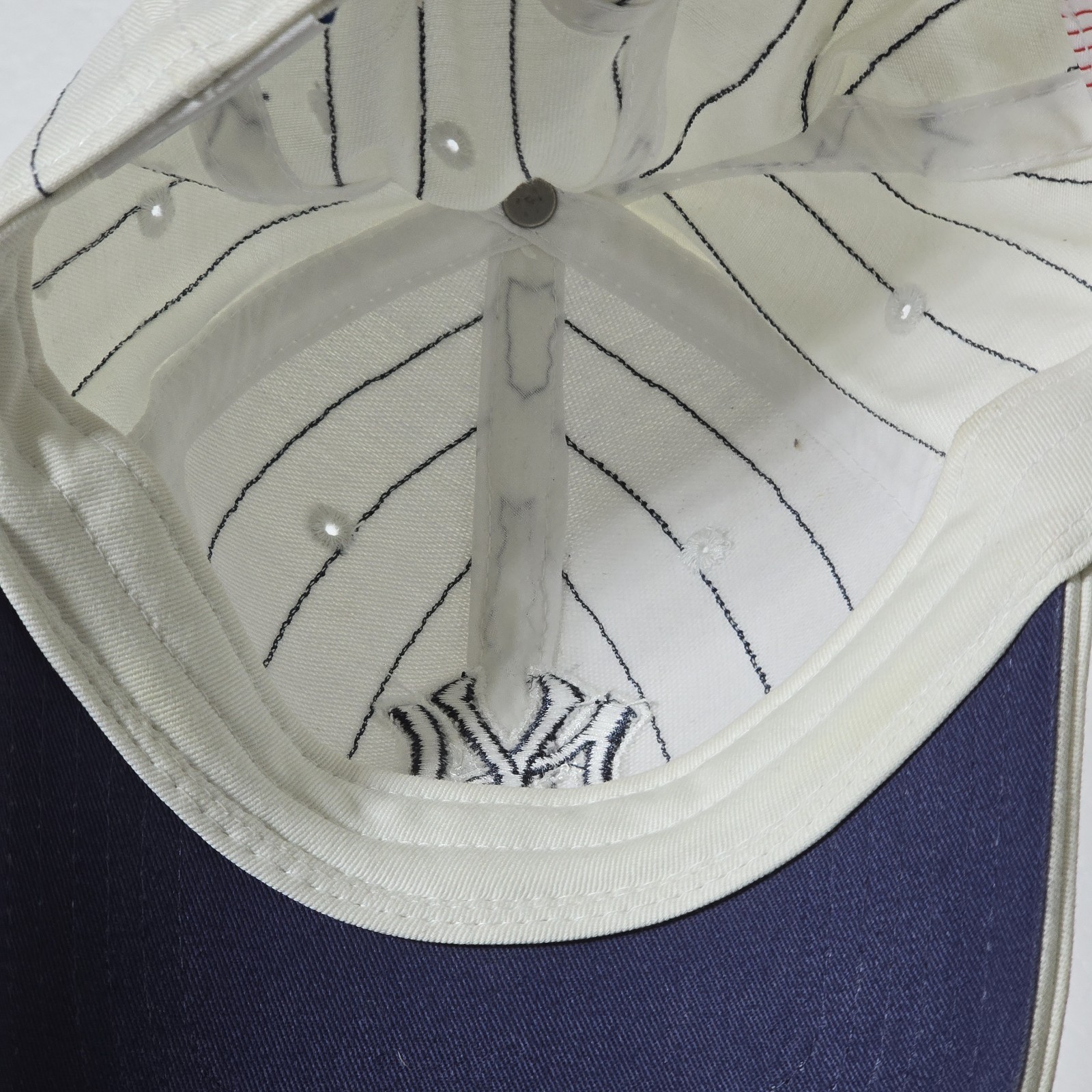Yankees White Stripe Strapback New Era