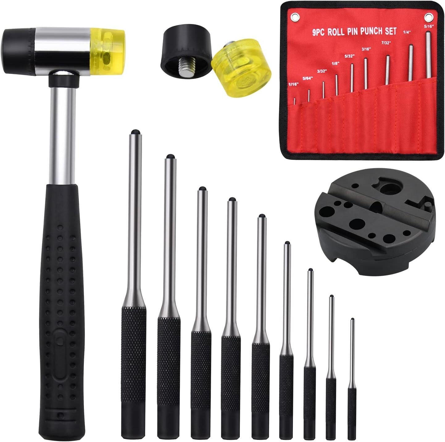 Premium Gunsmithing Tools - 14pcs Removing Repair Set - Gun Block - Hammer
