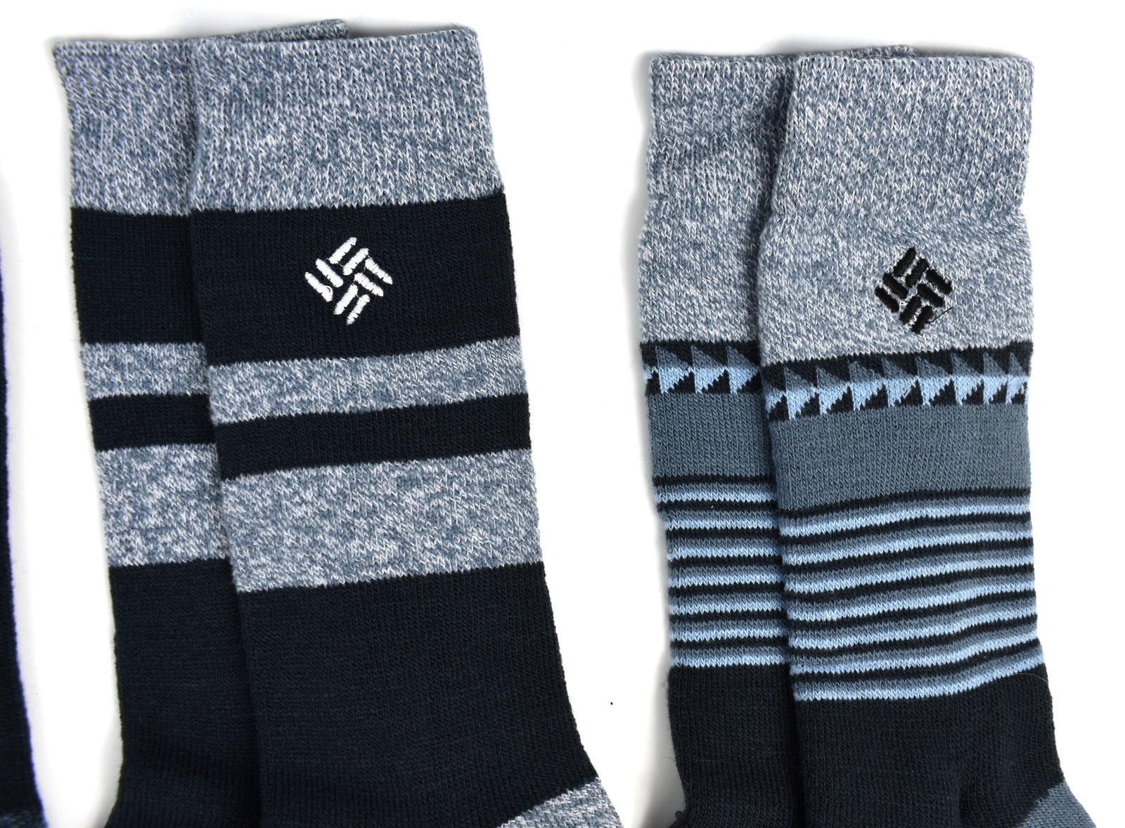 Columbia Men's Fleece interior Thermal Crew Socks 4-Pair Fit Men's Shoe Sz 6-12