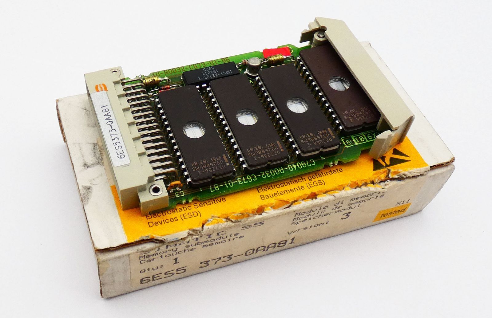 Siemens SIMATIC S5 6ES5373-0AA81 6ES5 373-0AA81 E:03 Memory Module -Unused/Original Packaging-