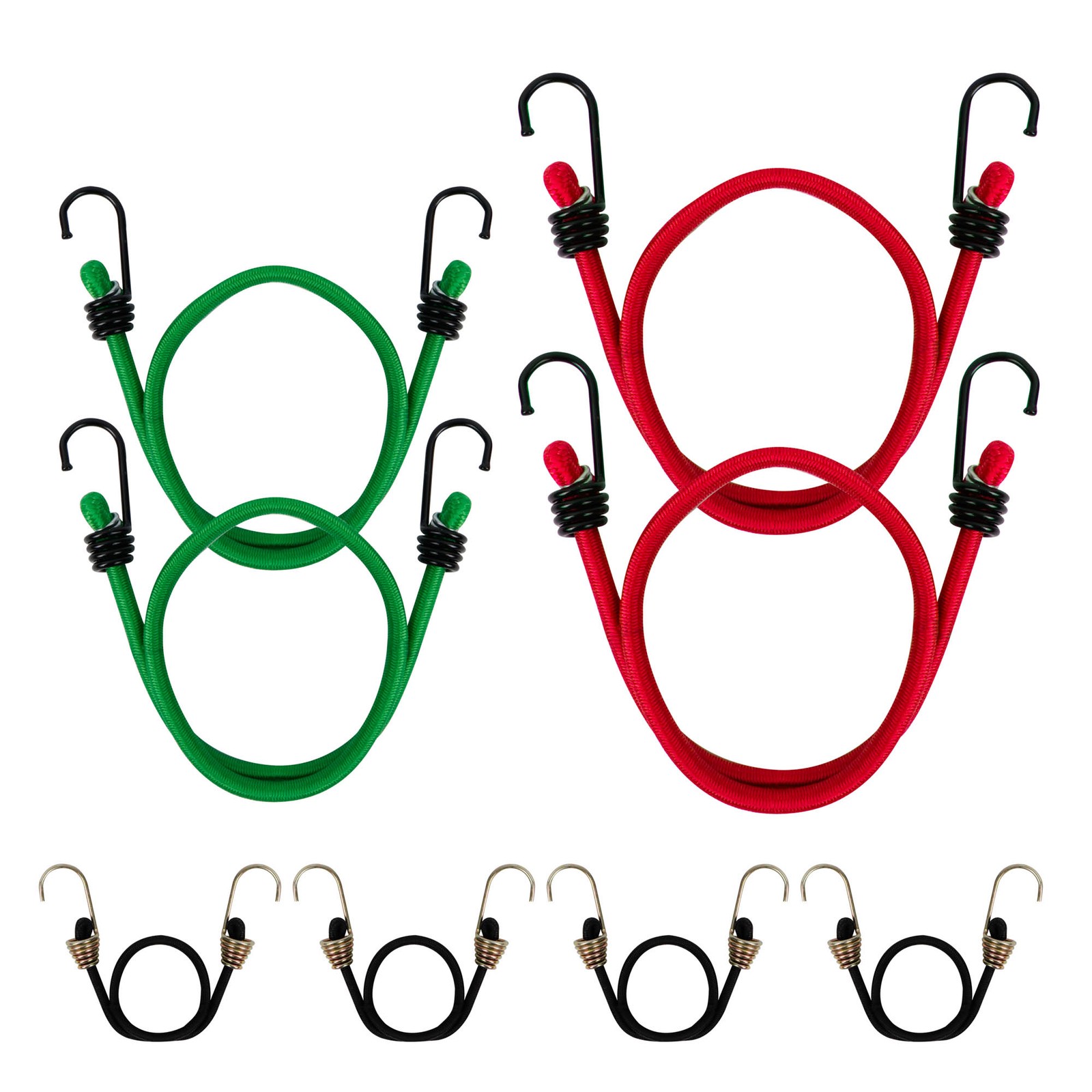 Streetwize Luggage Elastics 8pc Assorted Set Suitcase Travel Roofrack - SWLE7
