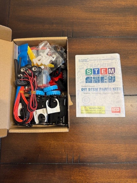 Eudax DIY STEM Parts Kit, 6 Motors, 6 Switches, New In Original Open Box, 14&up