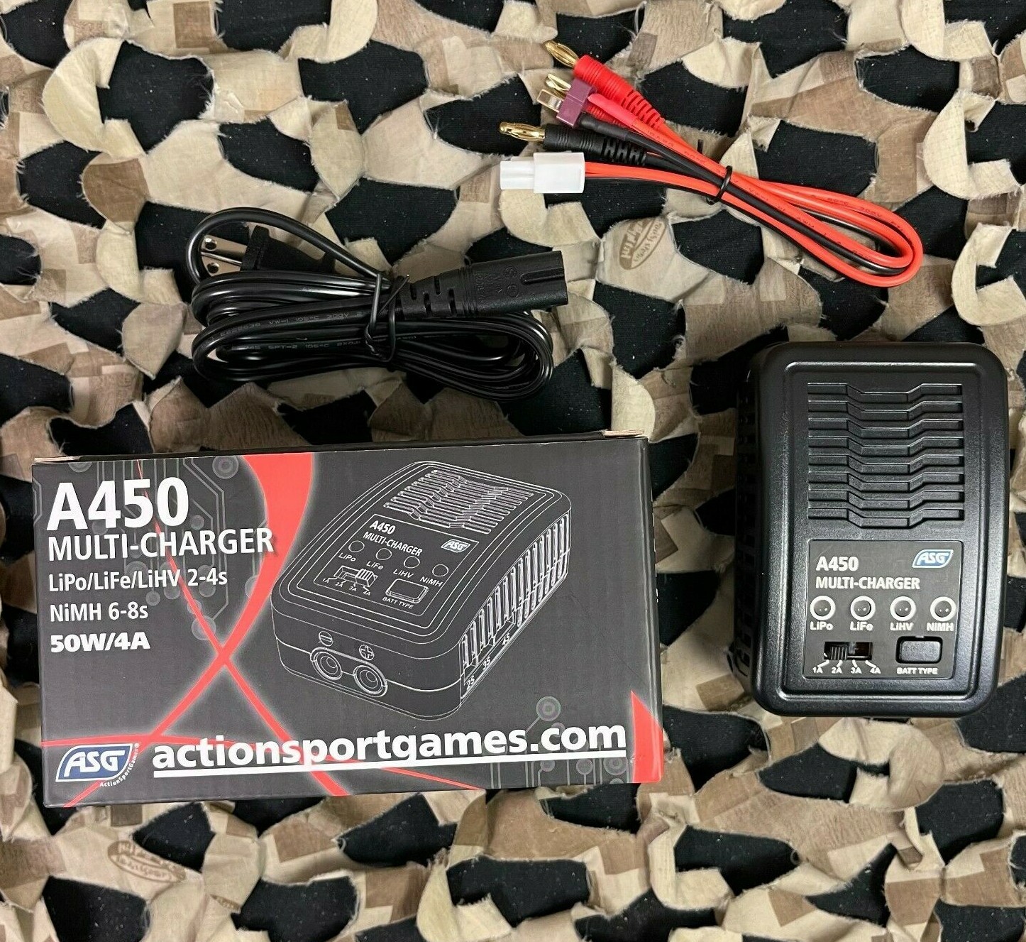 NEW ASG A450 Airsoft Battery Charger - LiPo NiMH LiFe LiHV (50270)