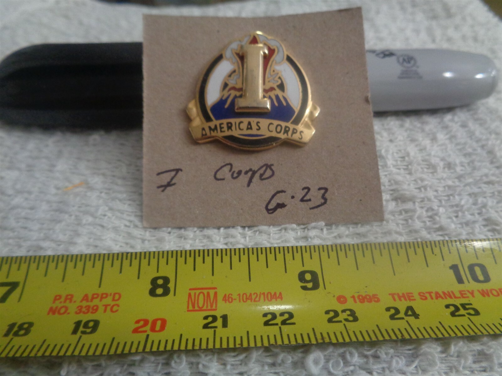 I Corps G-23 Unit Crest, DI, DUI (DRAW#W15)
