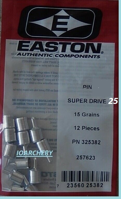 EASTON SUPERDRIVE 25 1 DZ PINS