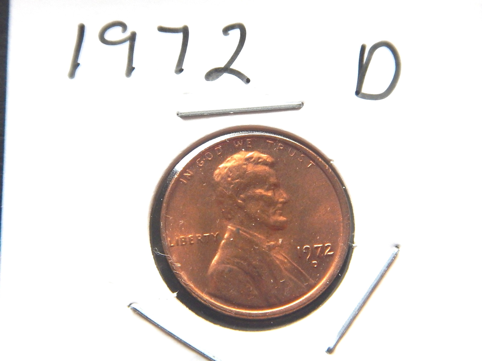 1972 (D) Lincoln Penny