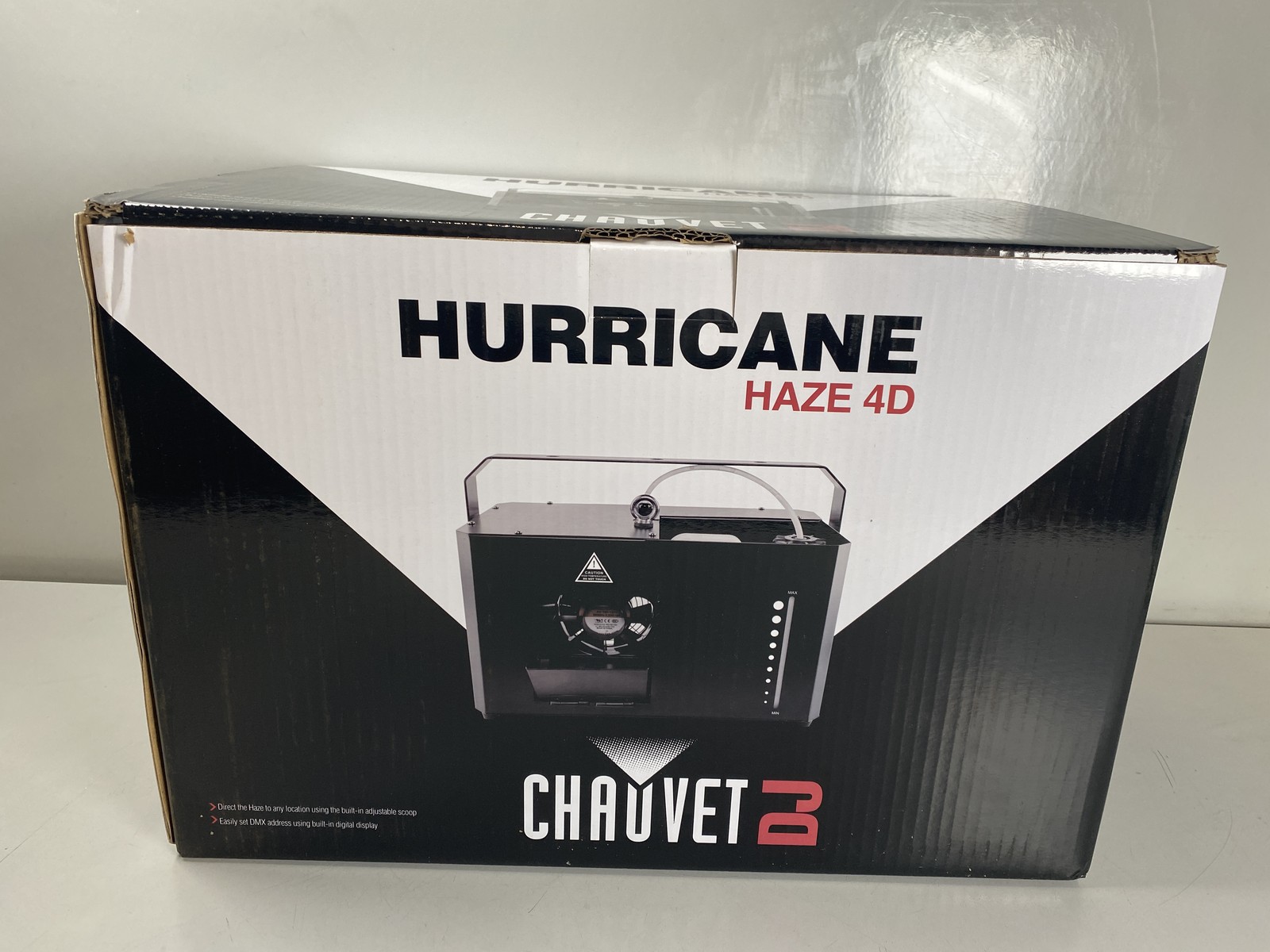 CHAUVET DJ Hurricane Haze 4D Low Profile DMX Operation 120V Hazer in Black
