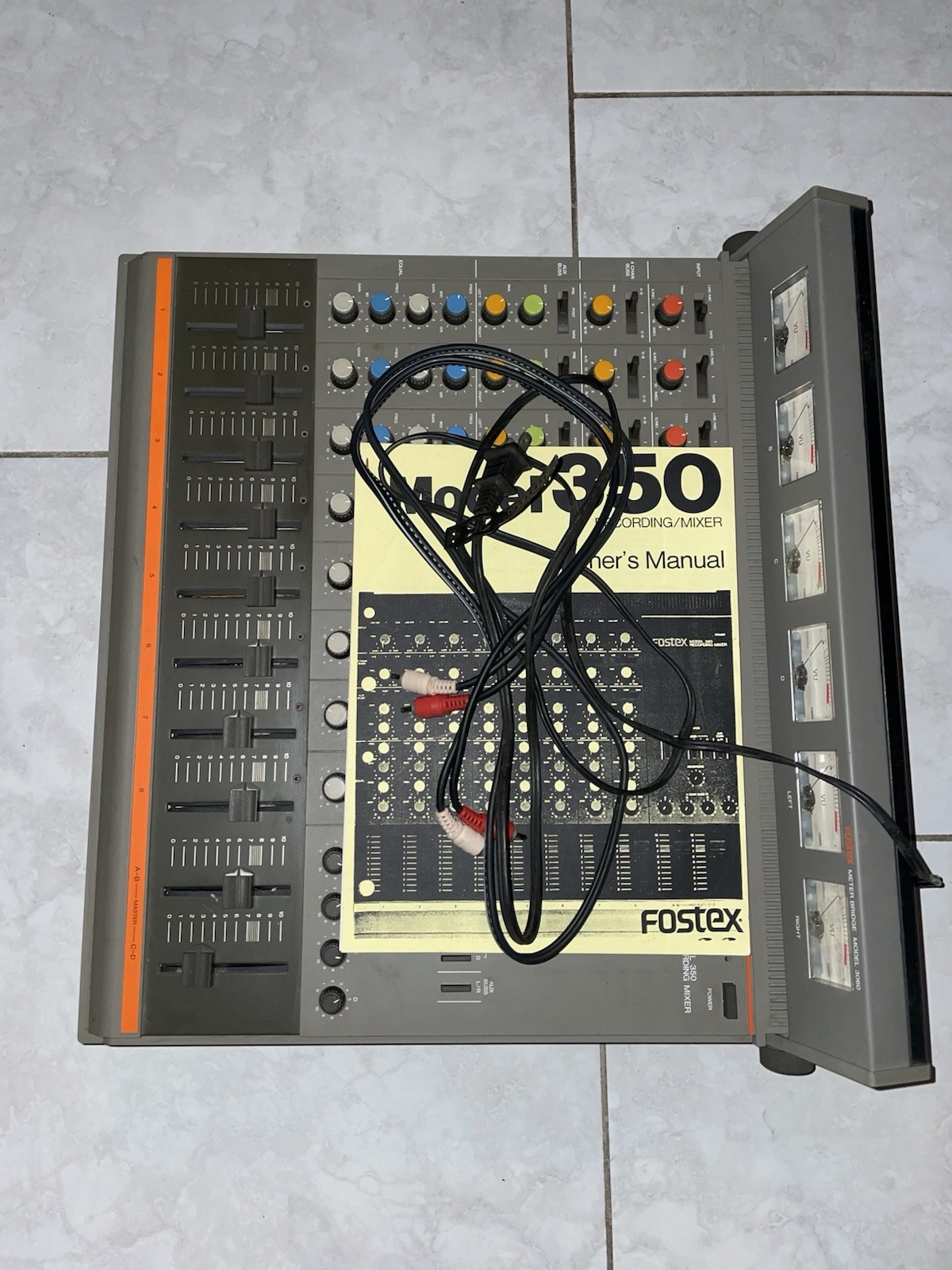 Fostex Model 350 Recording Mixer With Manual
