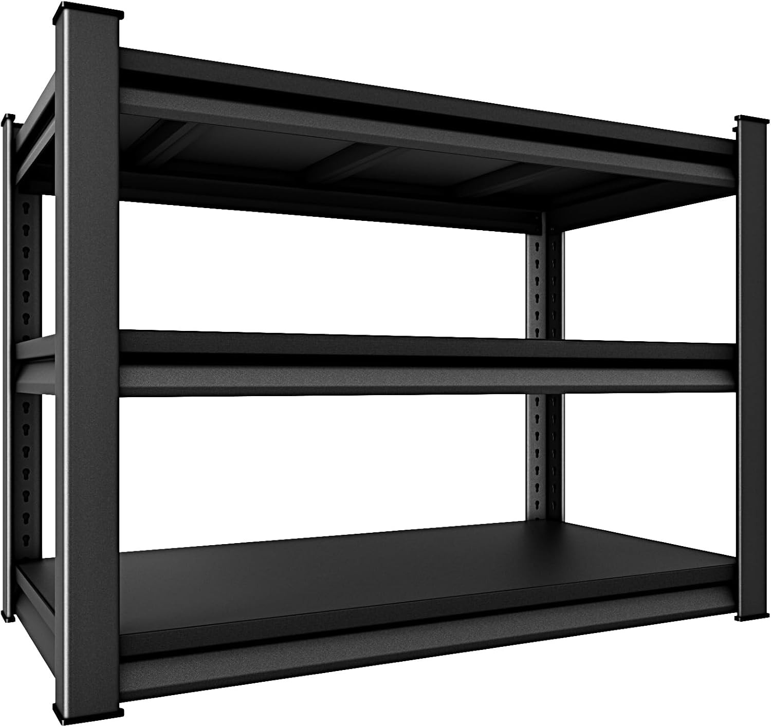 40" W 3-Tier Garage Shelving Heavy Duty, 1500LBS Loads Garage Storage Shelves, M