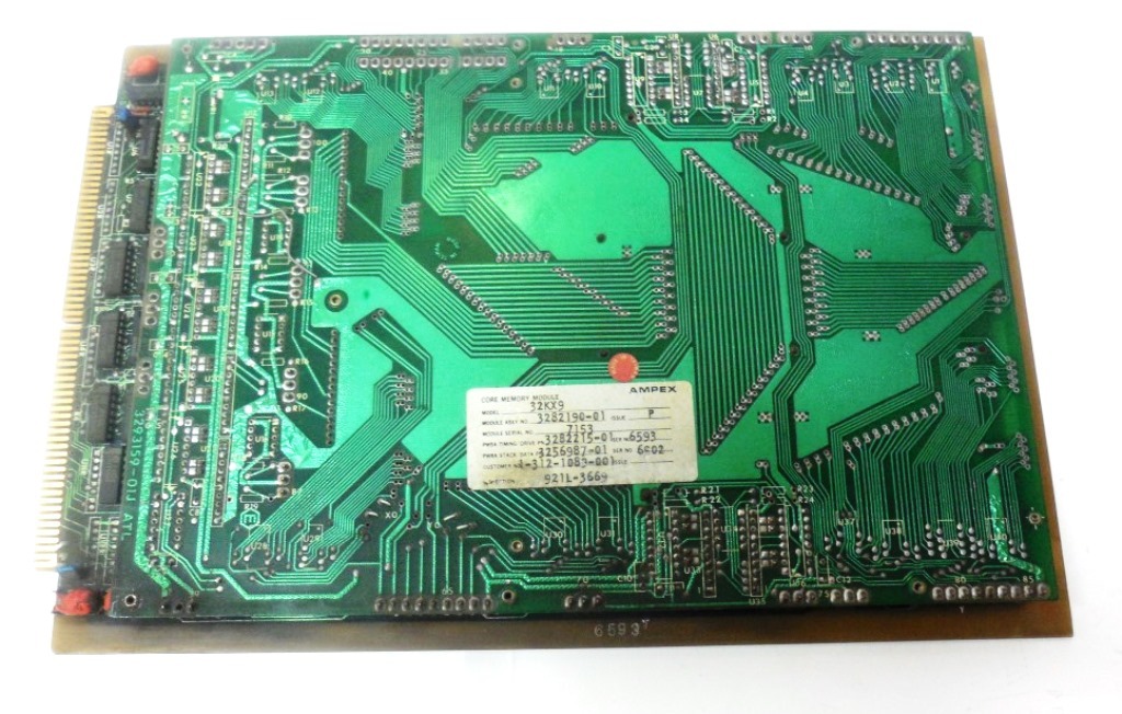 AMPEX CORE MEMORY MODULE BOARD 32KX9, 3282190-01