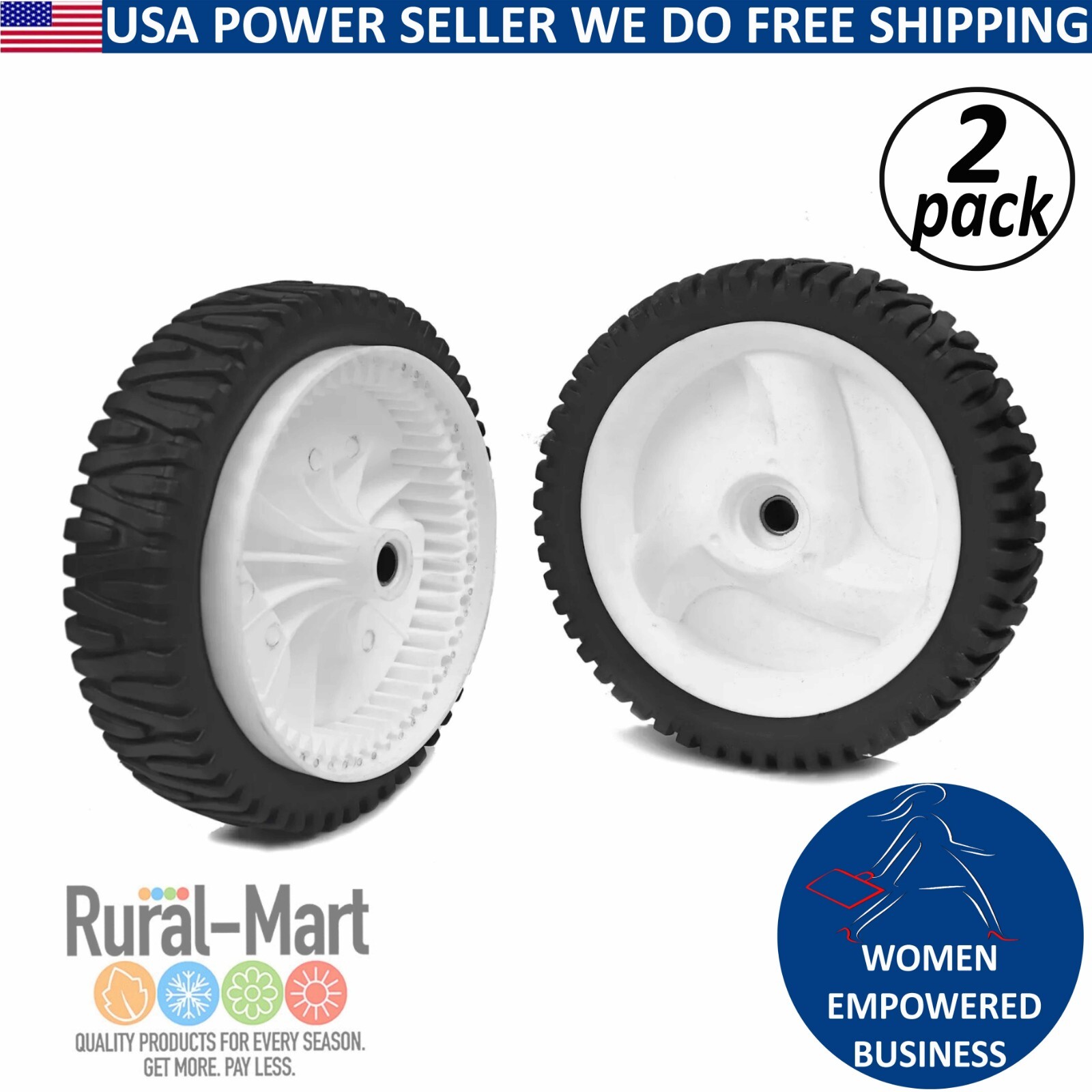 2PK 8" Front Drive Wheel 194231X427 for Craftsman Husqvarna 532403111 194231X460
