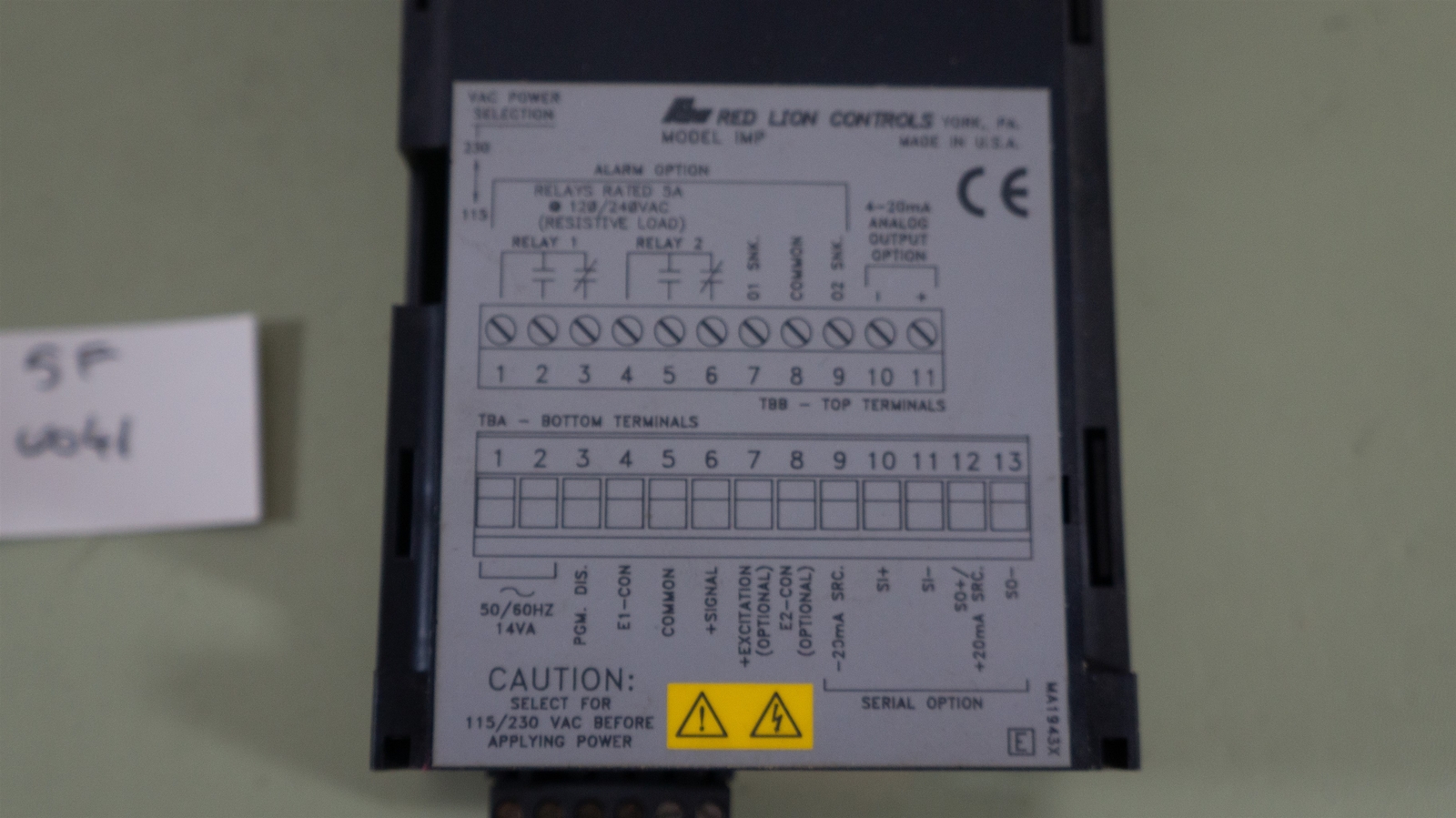 Red Lion Controls IMP20060 Intelligent Process Meter