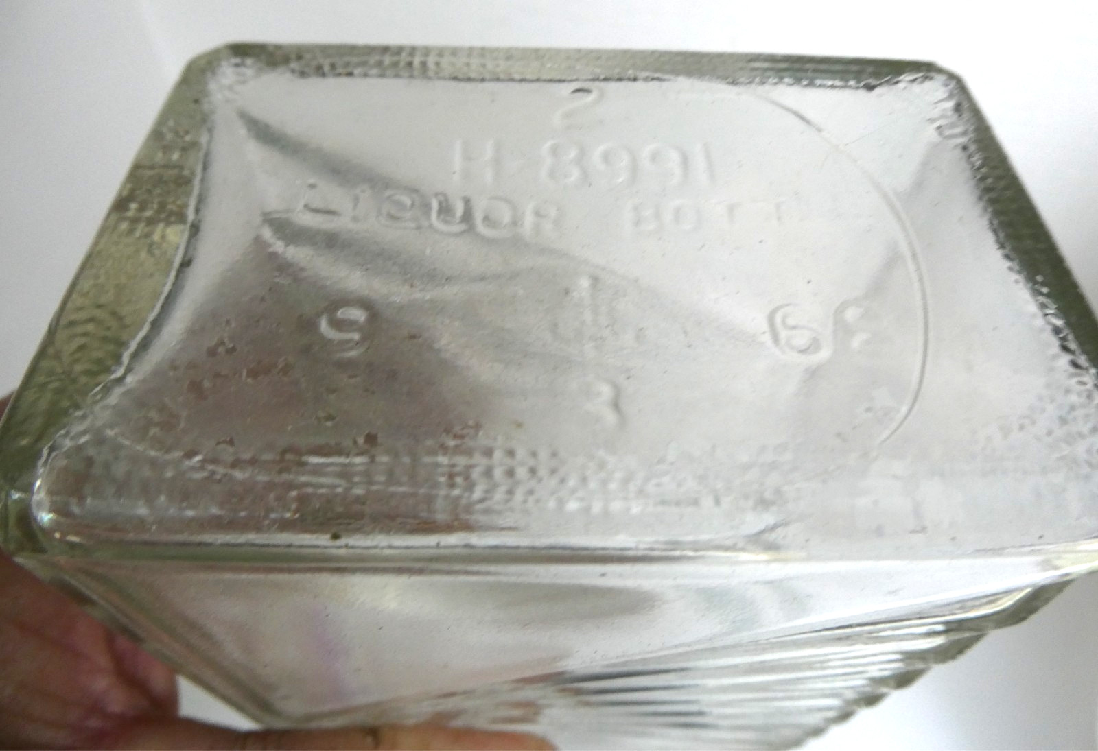1968 Anchor Hocking Deco Style Liquor Bottle