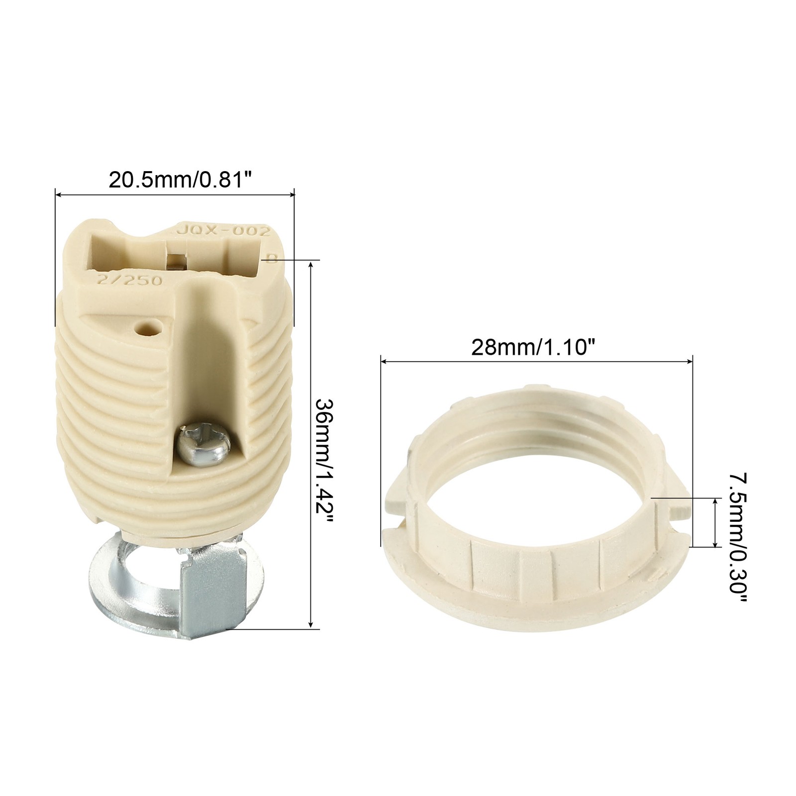 4 Pack G9 Light Base Socket Ceramic Lamp Holder Connector with 140mm Cable Wire