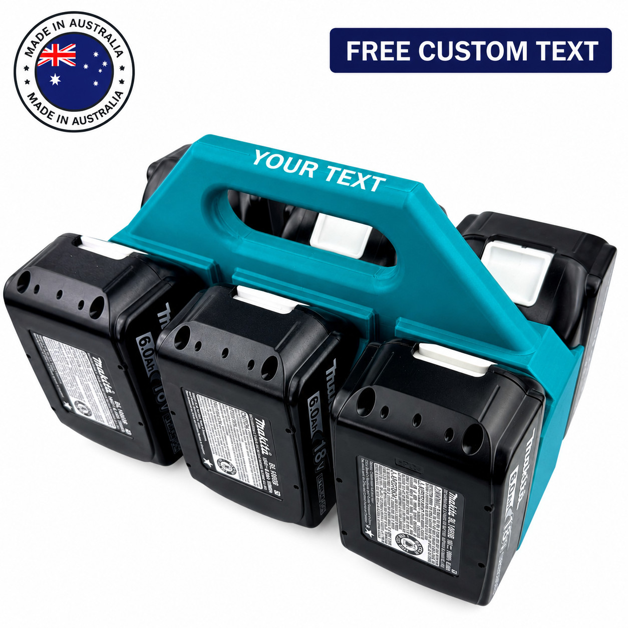 Makita 18V Battery Carry Caddy – Add your Own Custom Text! — Aus Made