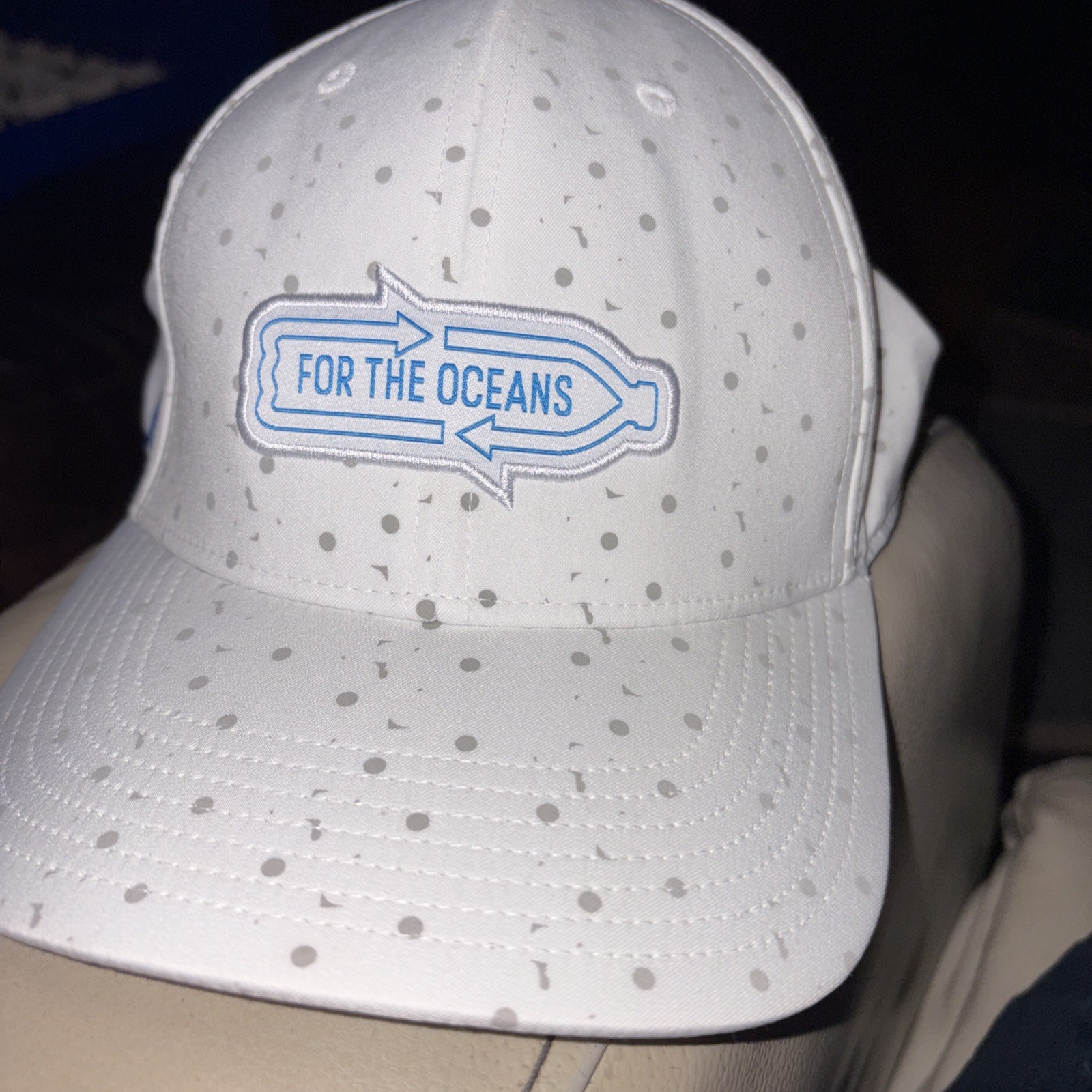 Adidas For the Oceans Headwear Hat Cap Golf Men's • Golf ONE SIZE .  (White)