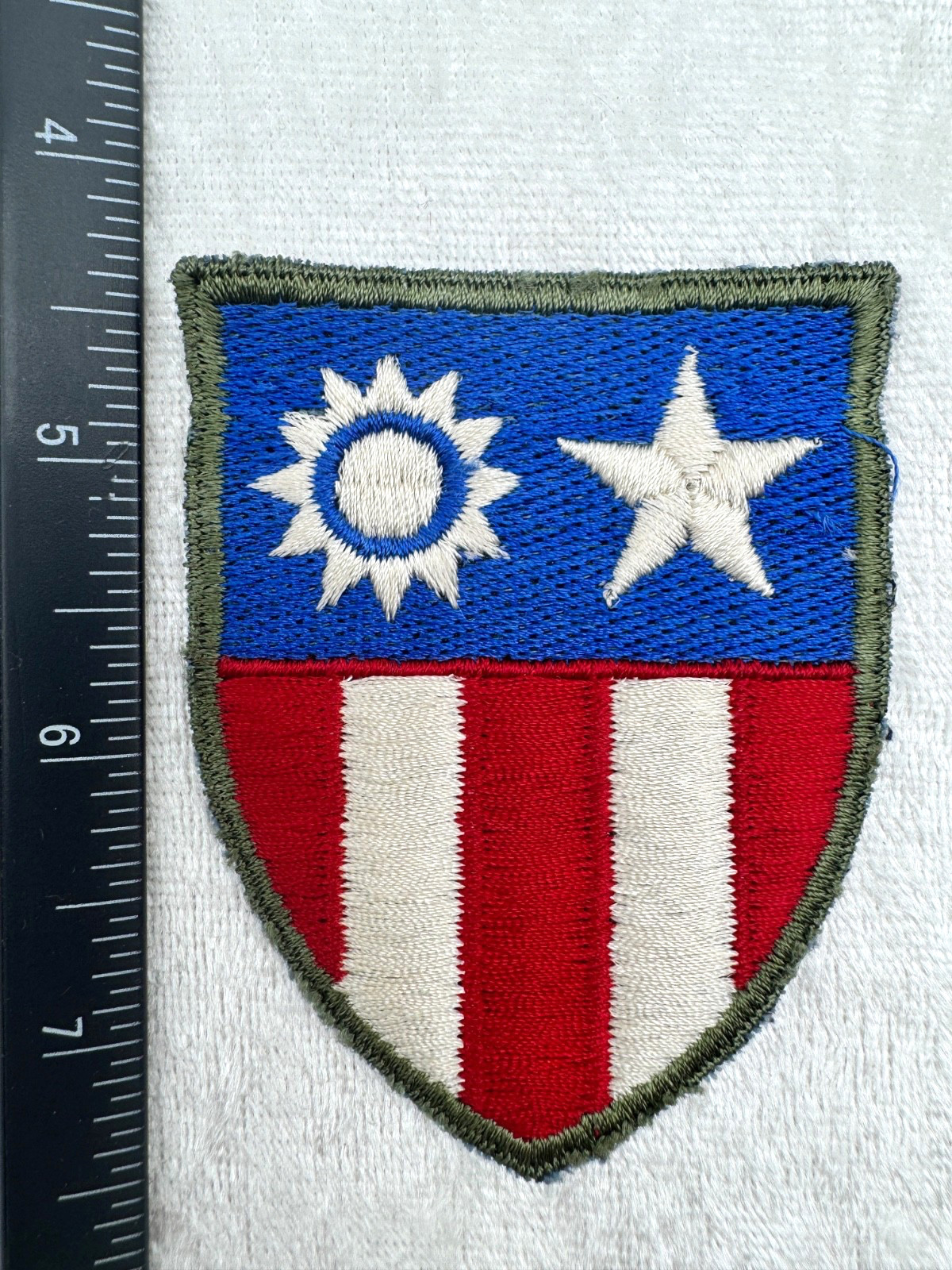 WW2 - WWII USAAF - CBI CHINA BURMA INDIA BLACK BACK PATCH