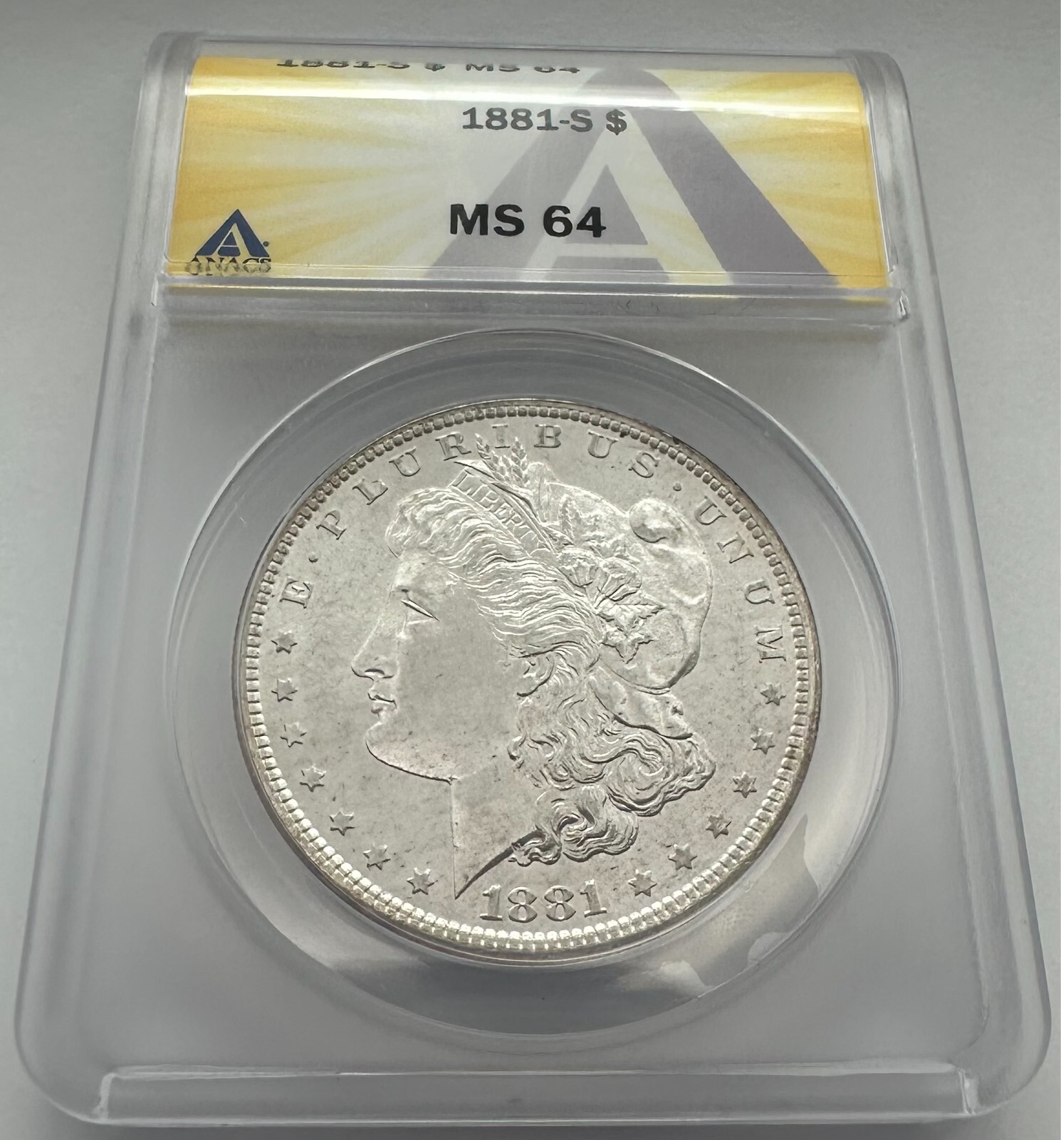 1881-S Morgan Dollar MS64 ANACS