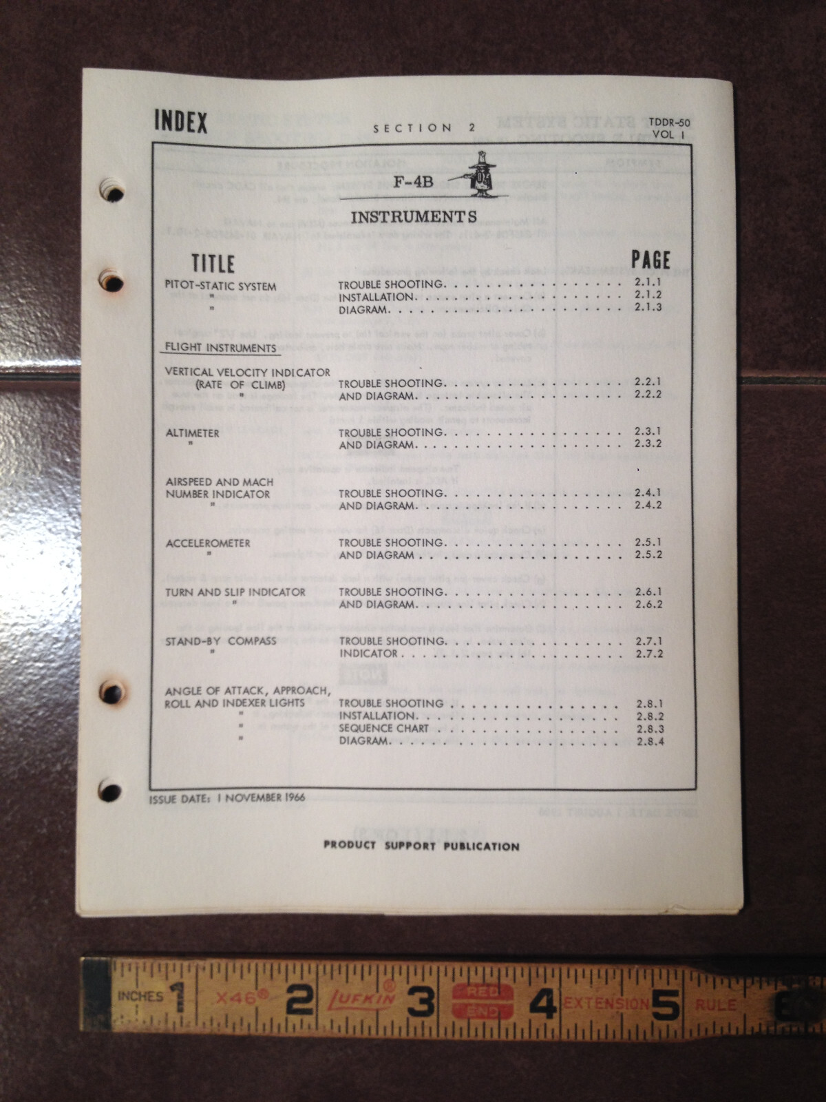 McDonnell F-4B Instruments Troubleshooting Booklet