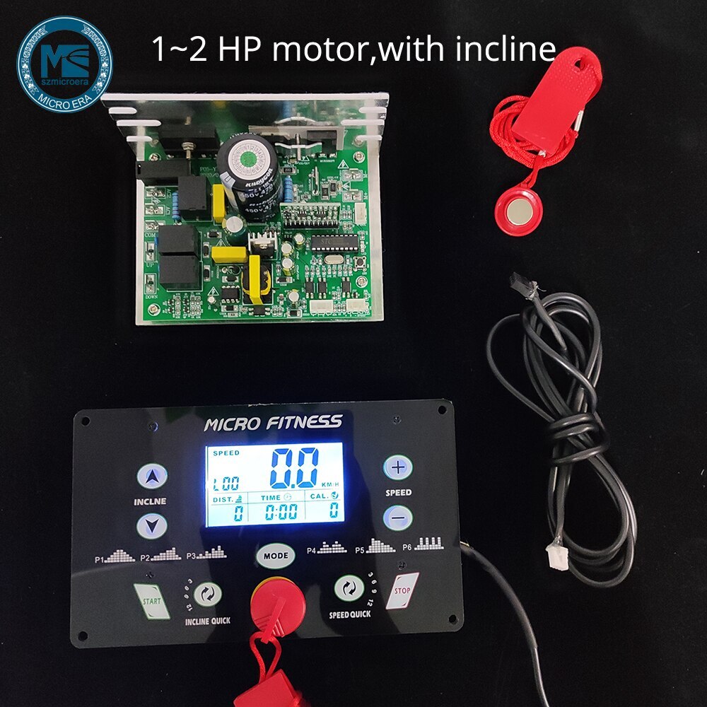 Universal Treadmill Controller Circuit Board 1HP-4.0HP Treadmill Console Display