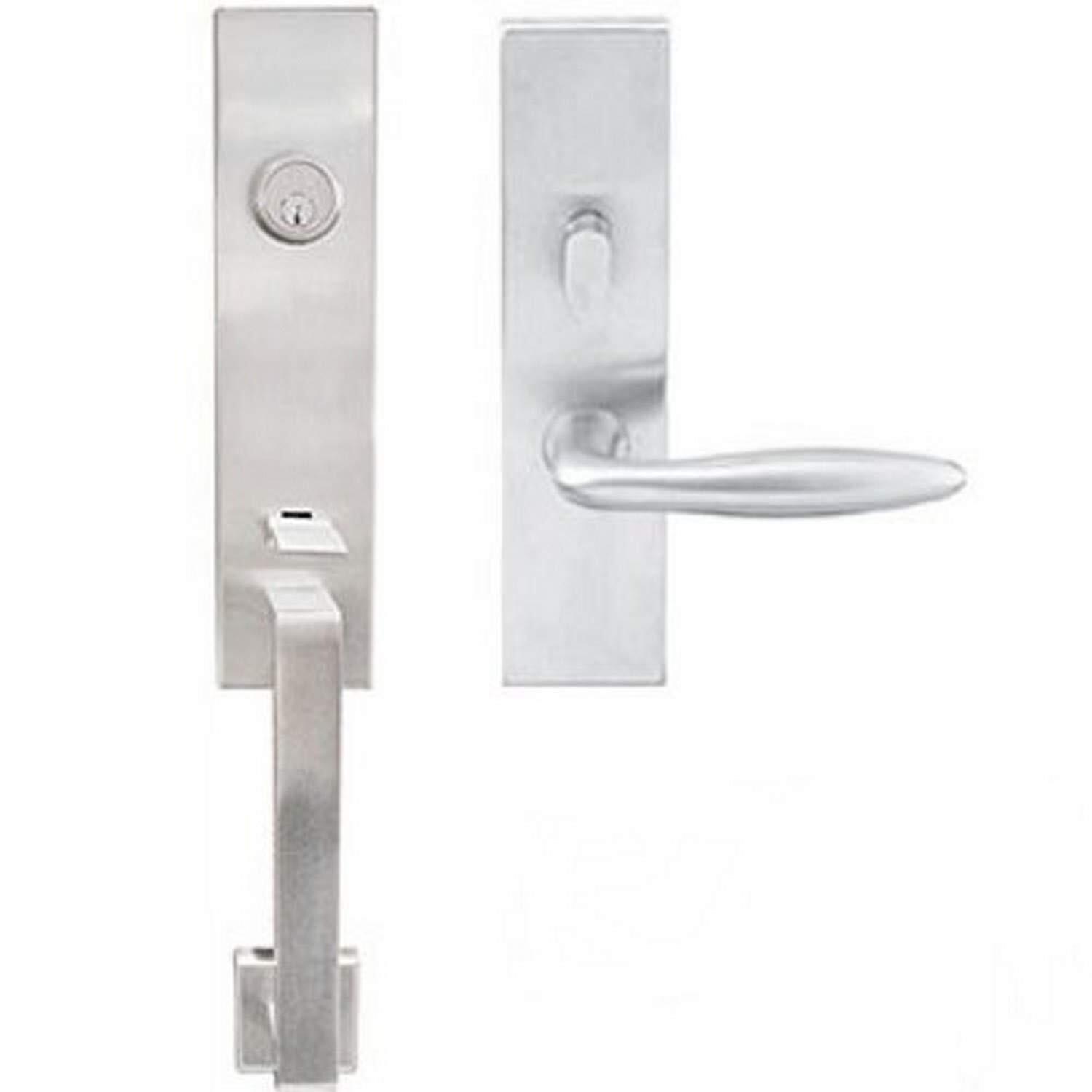 INOX MH226C563-32D-RH Manhattan Door Handle Set, 2-3/8", Satin Stainless Steel