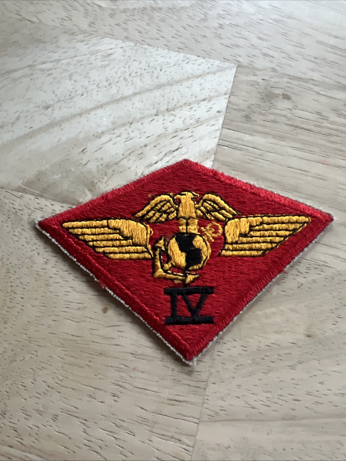 US 4th MARINES AIRCRAFT WING Patch-VINTAGE  USMC