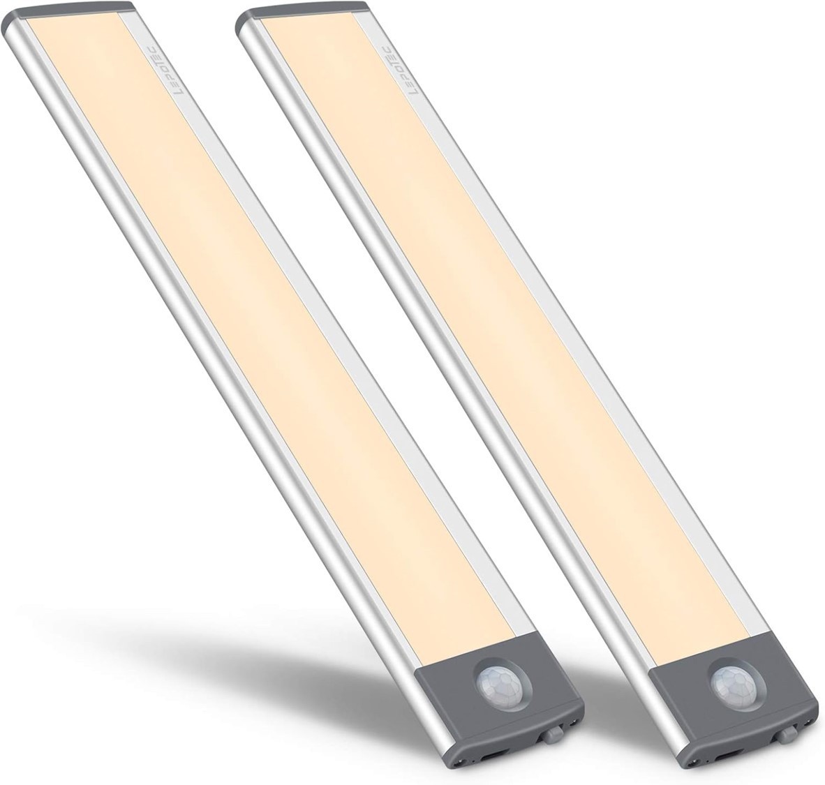 LED Motion Sensor Under Cabinet 3-color Light - USB Rechargeable 24cm / 9.5"