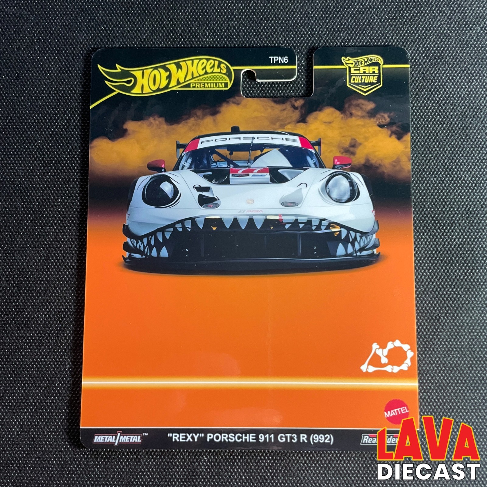 Custom Card 4 Halloween MINI GT Hot Wheels Skeleton REXY Porsche 911 GT3 IMSA AO