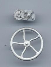 Ozak Miniatures 1019 O Scale 16" Brake Wheel w/ Lock Pawl