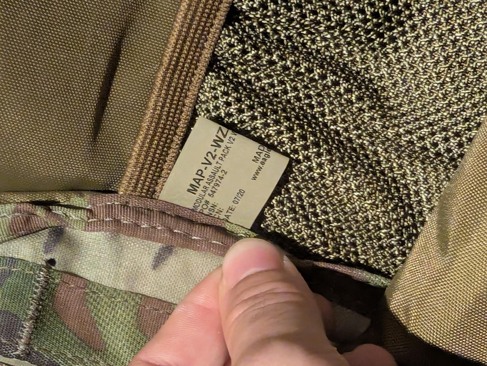 Eagle Industries Modular Assault Pack MAP V2 Zip-on w/Straps Multicam New USGI