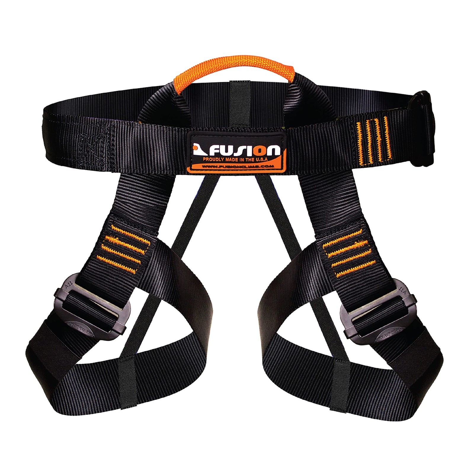 Fusion Climb Half Body Harness - 5,000lb Rated for Climbing, Ziplining, Hiking