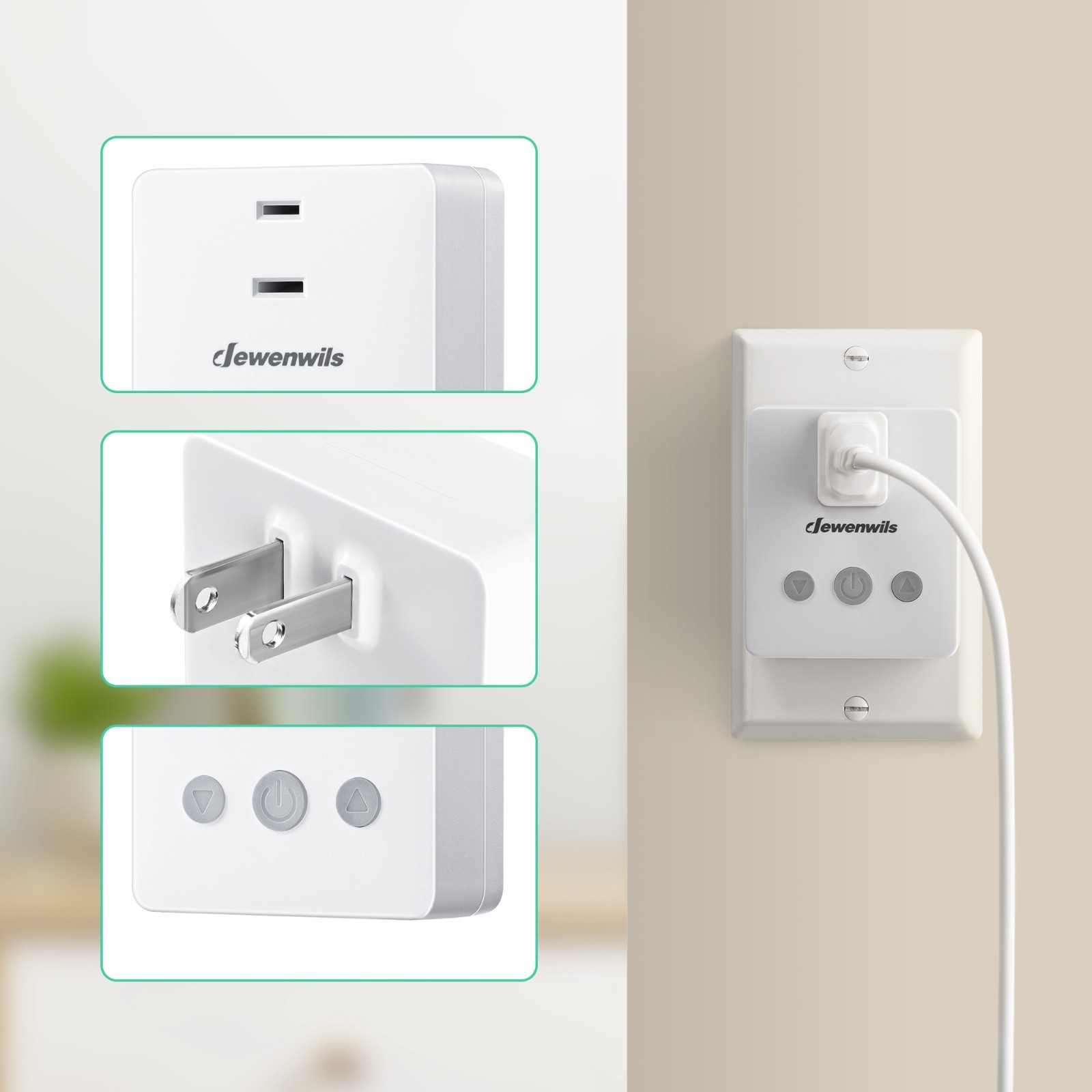 DEWENWILS 100FT Range Dimmer Switch for Lights Remote Control LED Tungsten